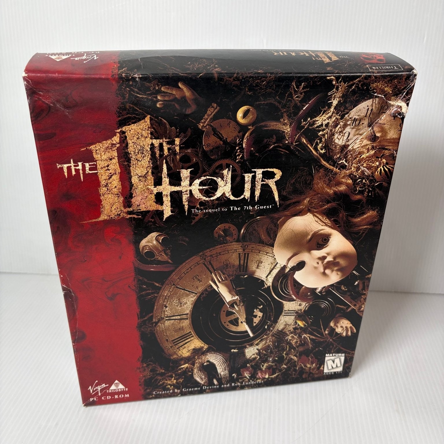 The 11th Hour PC CD-ROM Big Box Video Game Thriller Puzzle Adventure FMV Horror