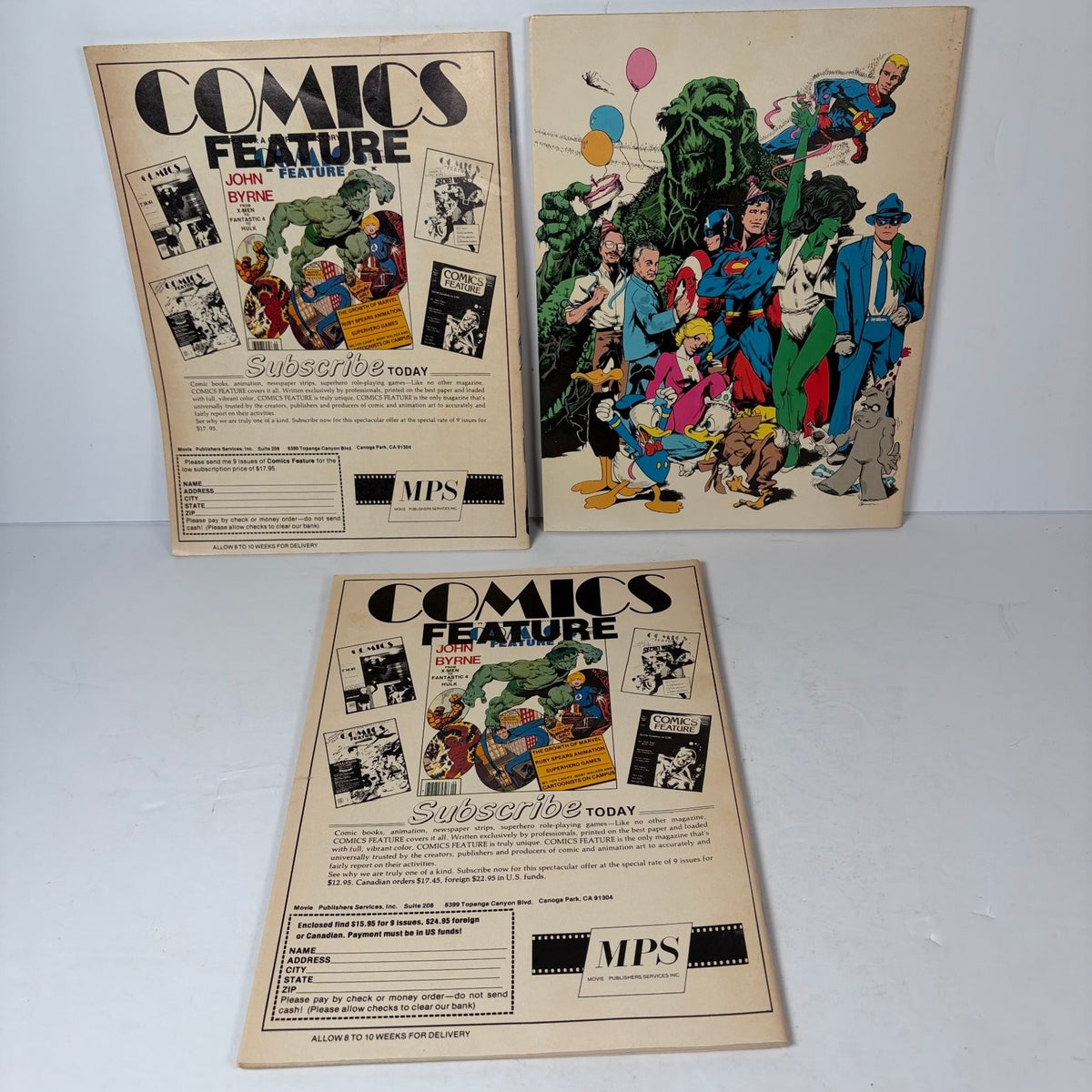 Stan Lee Comics Feature Magazine Lot (3) X-Factor Blue Beetle 50th Anniversary