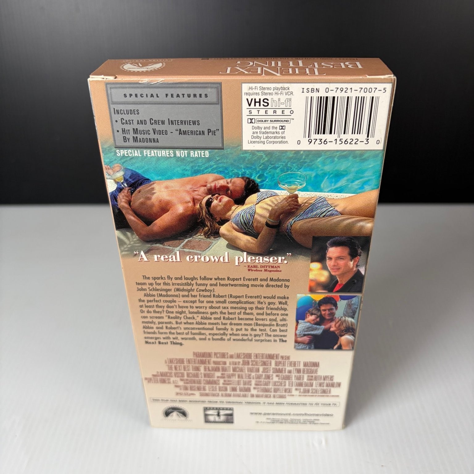 The Next Best Thing VHS 2000 Romance Drama Special Edition Paramount