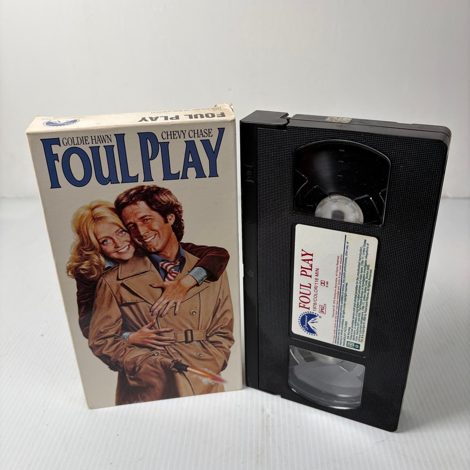 Foul Play VHS 1978 Comedy Thriller Goldie Hawn Chevy Chase Paramount