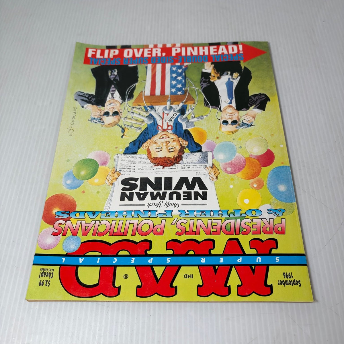 MAD Magazine September 1996 Super Special Olympics Flip Cover Humor Satire