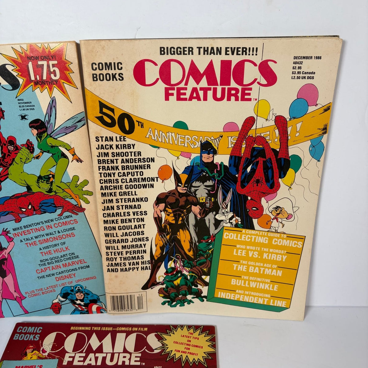 Stan Lee Comics Feature Magazine Lot (3) X-Factor Blue Beetle 50th Anniversary