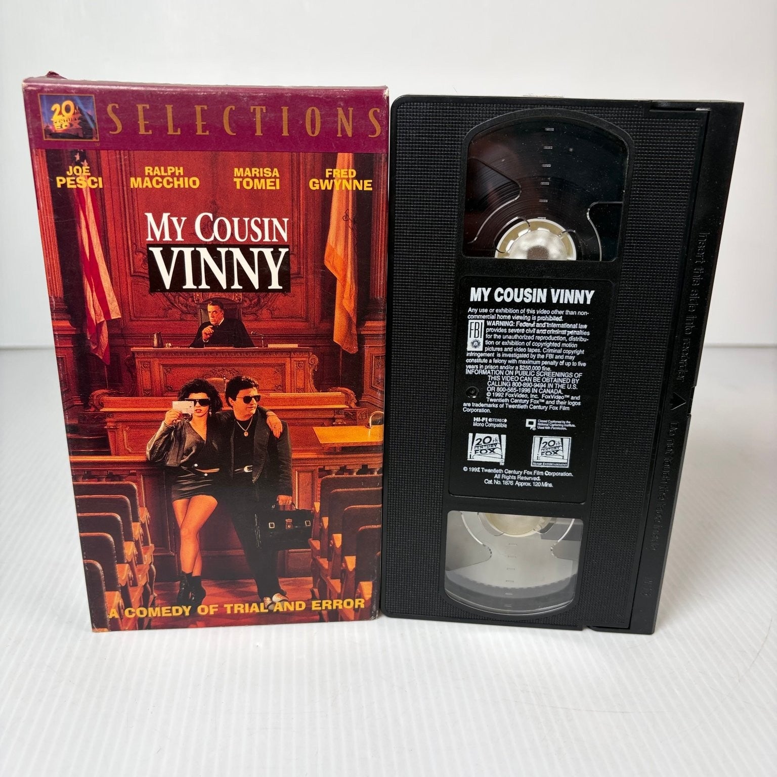 My Cousin Vinny VHS 1992 Comedy Courtroom Joe Pesci Marisa Tomei Fox Selections