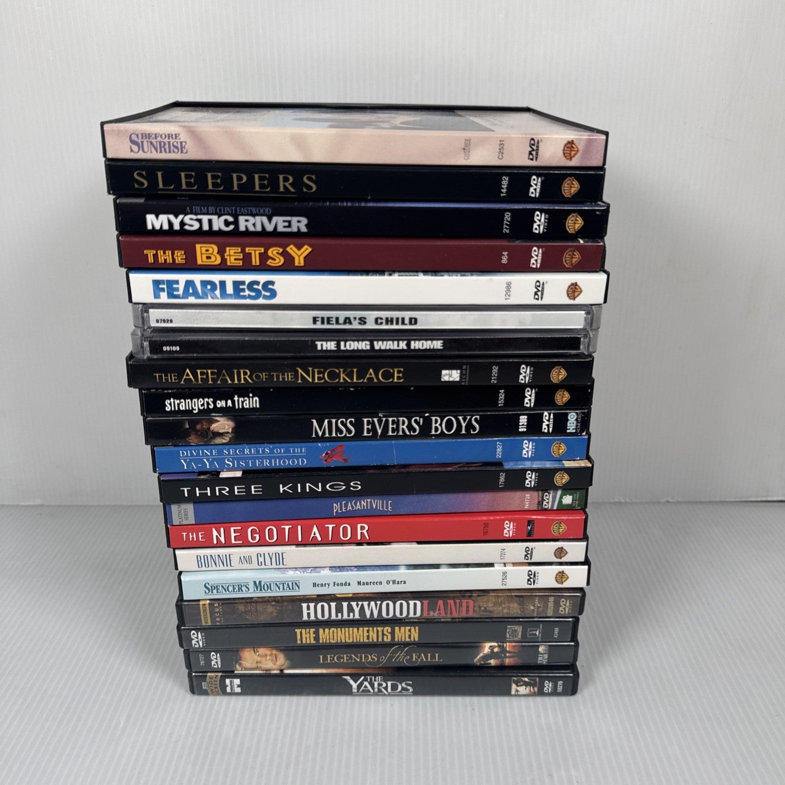 Lot Of 20 Drama Movie DVDs Mystic River, Pleasantville, The Monuments Men & More