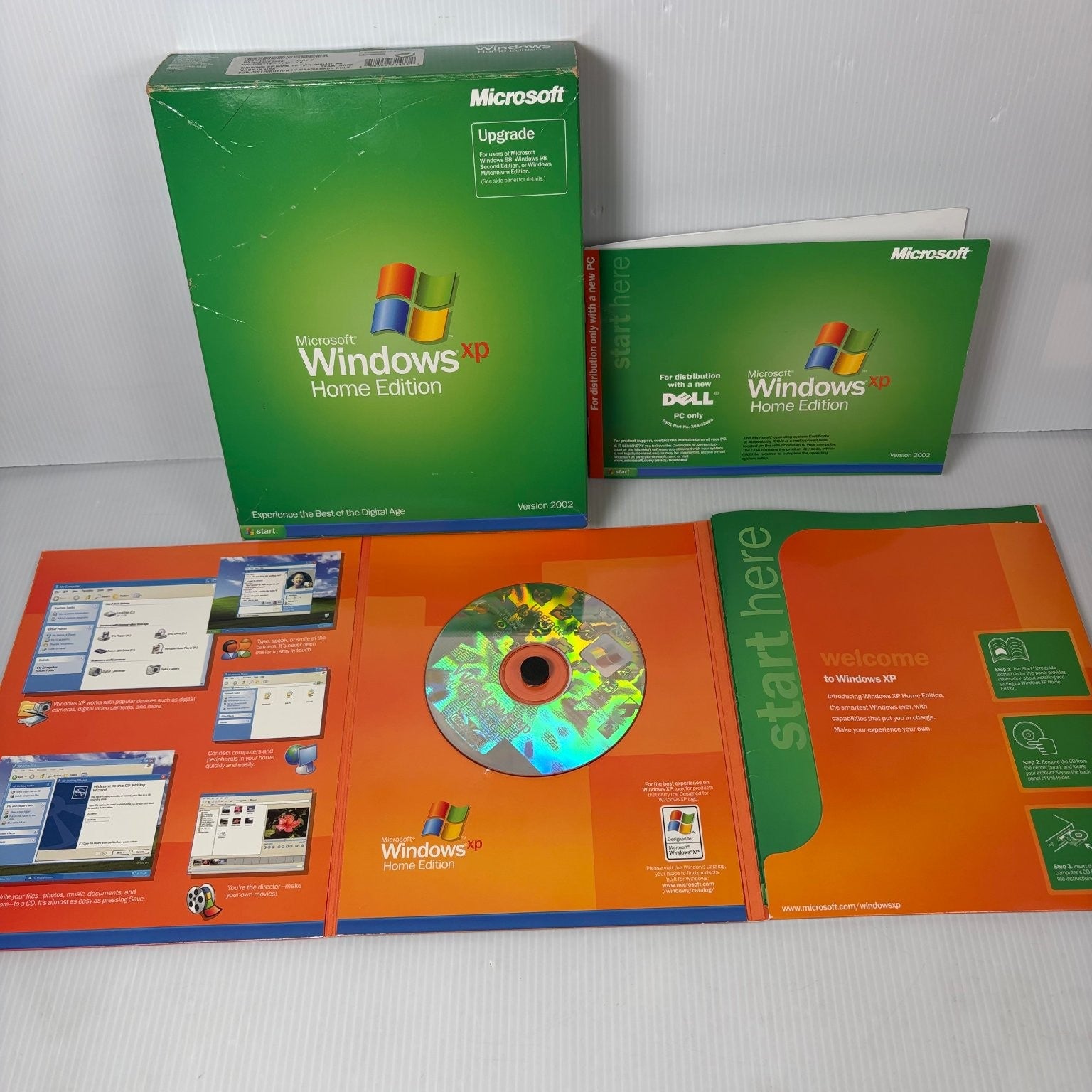 Microsoft Windows XP Home Edition Big Box PC Upgrade Version 2002 Software