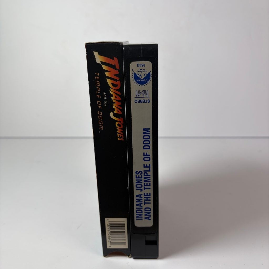 Indiana Jones and the Temple of Doom VHS Paramount Harrison Ford 1984 Stereo
