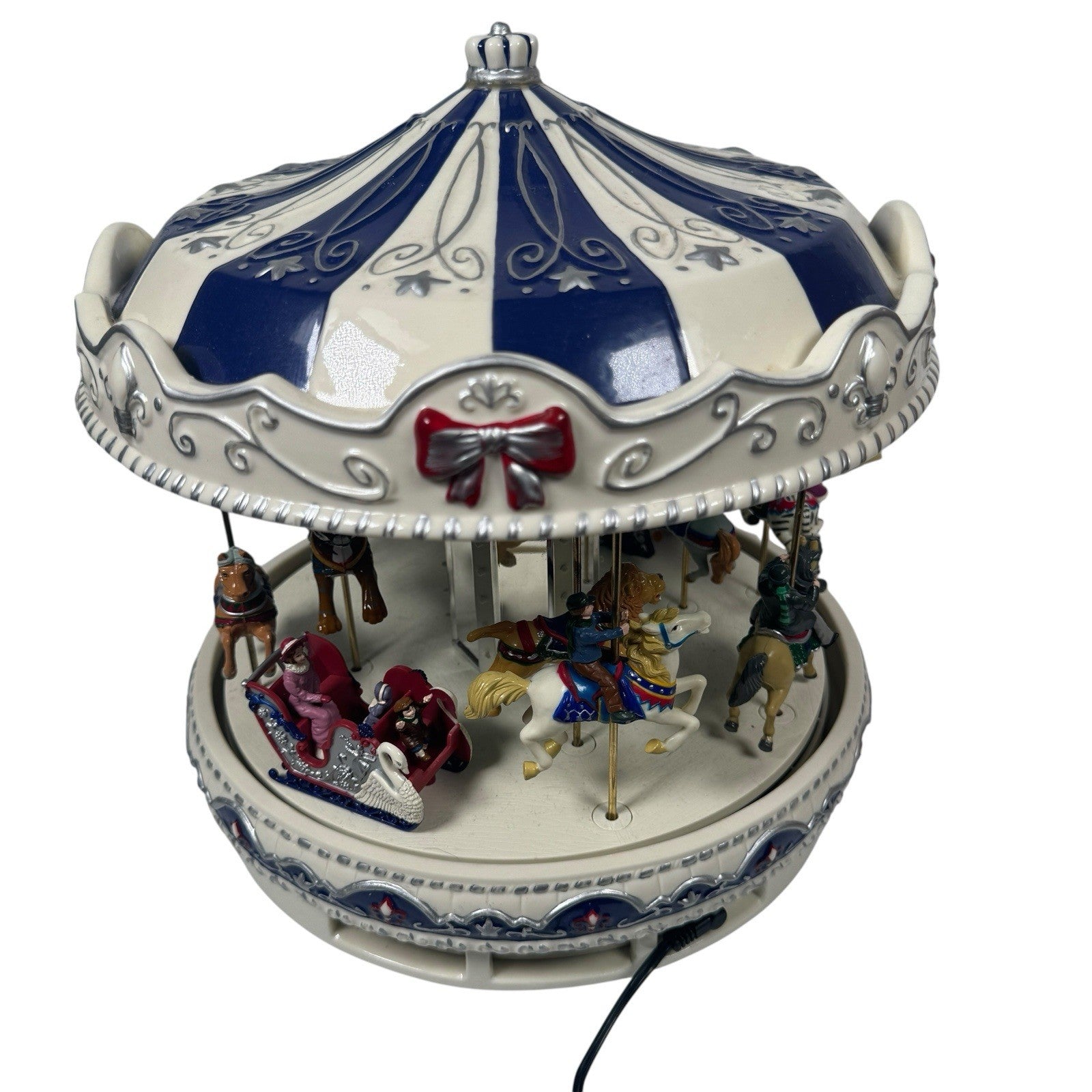 Mr. Christmas Porcelain Merry-Go-Round Carousel 30 Songs Tested & Working