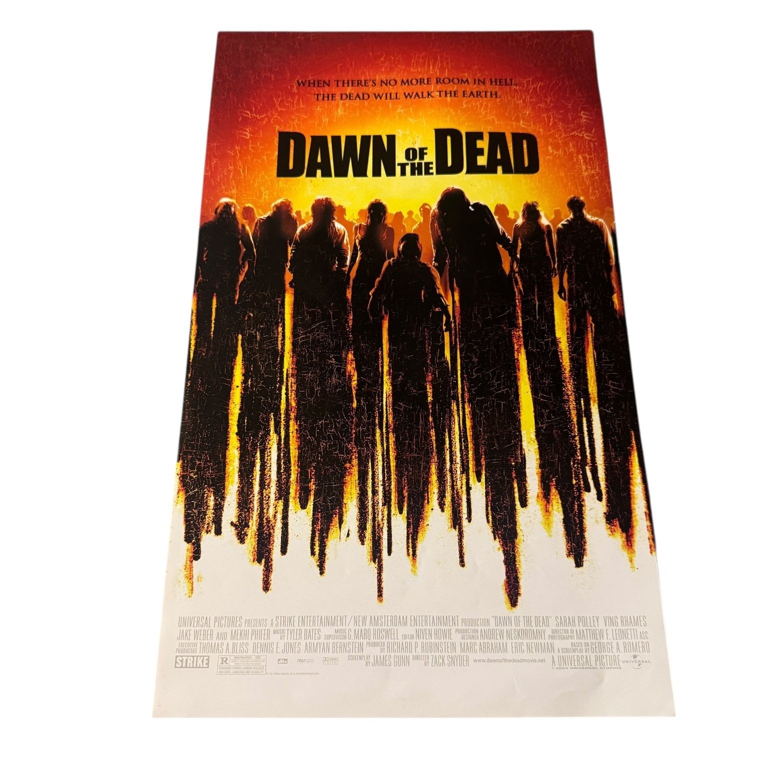 Dawn of the Dead 2004 17x11 Flier Style Movie Poster Universal Studios Horror