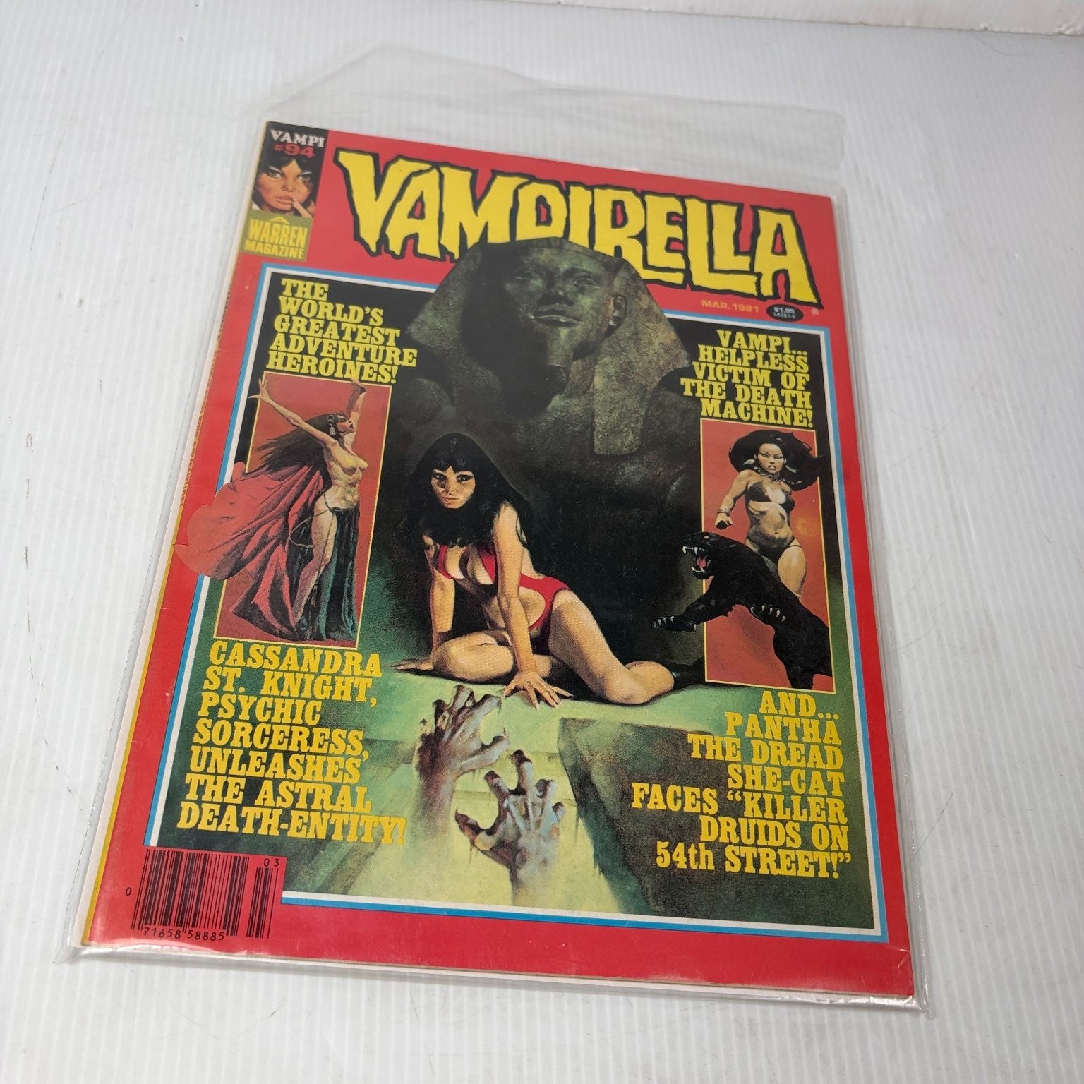 Vampirella Comic Magazine #94 March 1981 Star Wars Empire Strikes Back Ad Horror