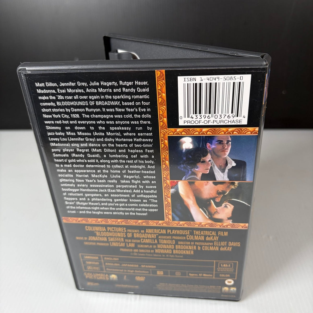 Bloodhounds of Broadway DVD 1989 Matt Dillon Jennifer Grey Madonna