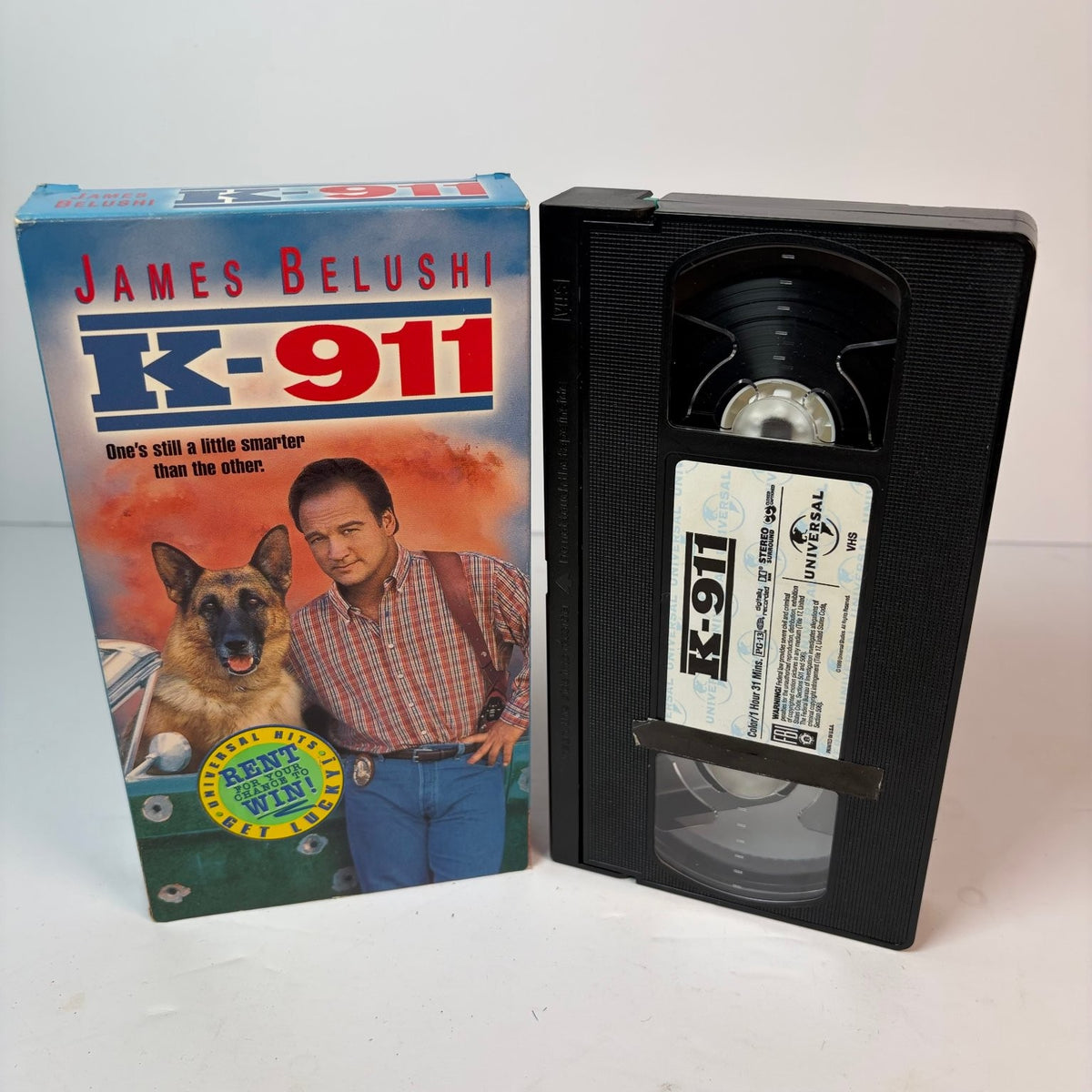 K-911 VHS 1999 Comedy Action Universal James Belushi Dog Movie