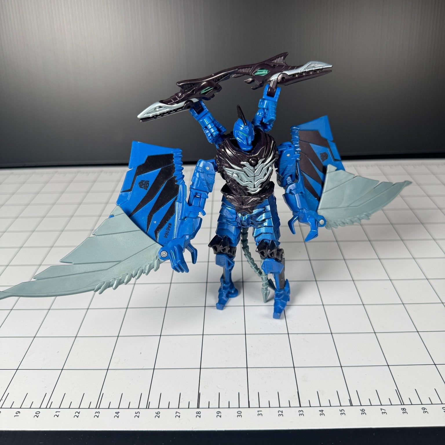 Transformers Age Of Extinction Dinobot Strafe Power Attacker Blue Figure Hasbro