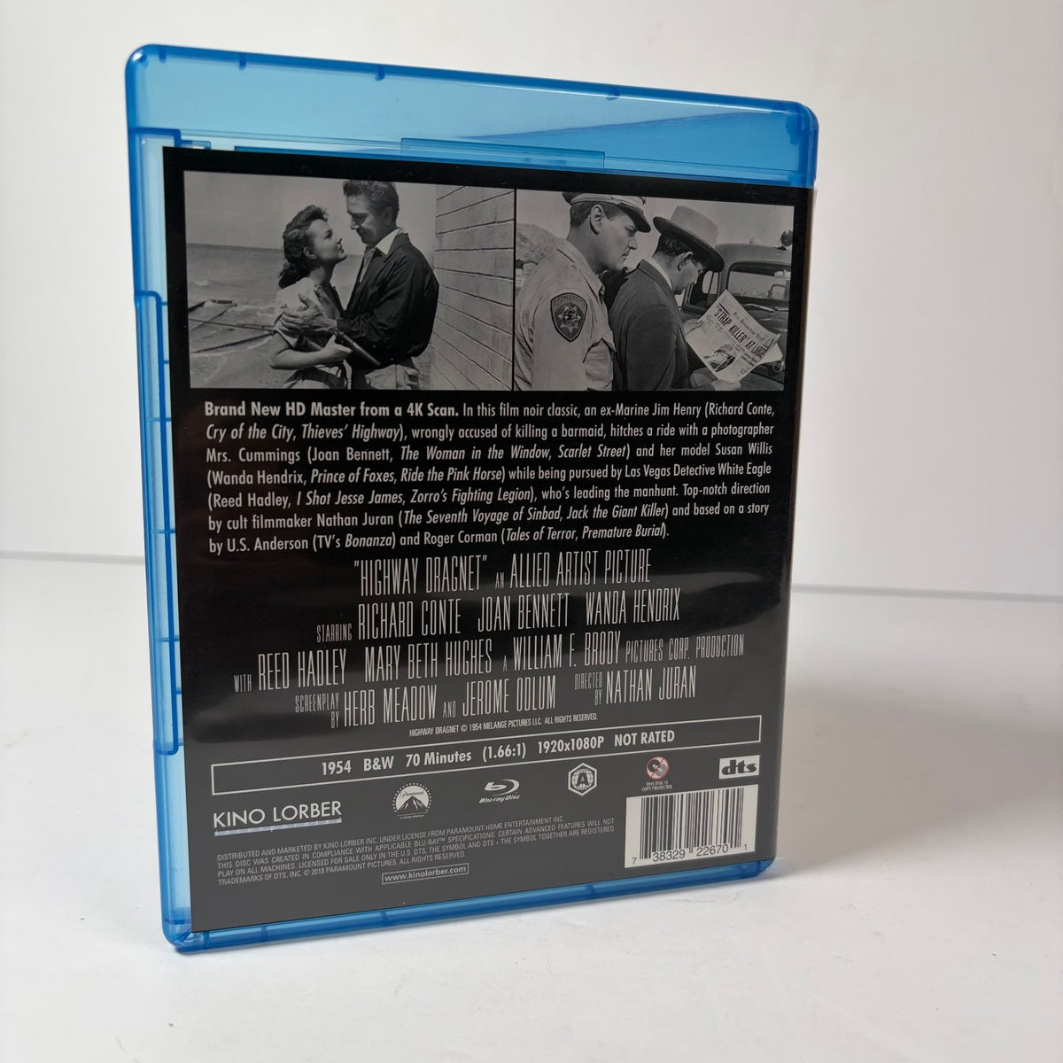 HIGHWAY DRAGNET Blu-ray 1954 Richard Conte Joan Bennett KL Studio Classics