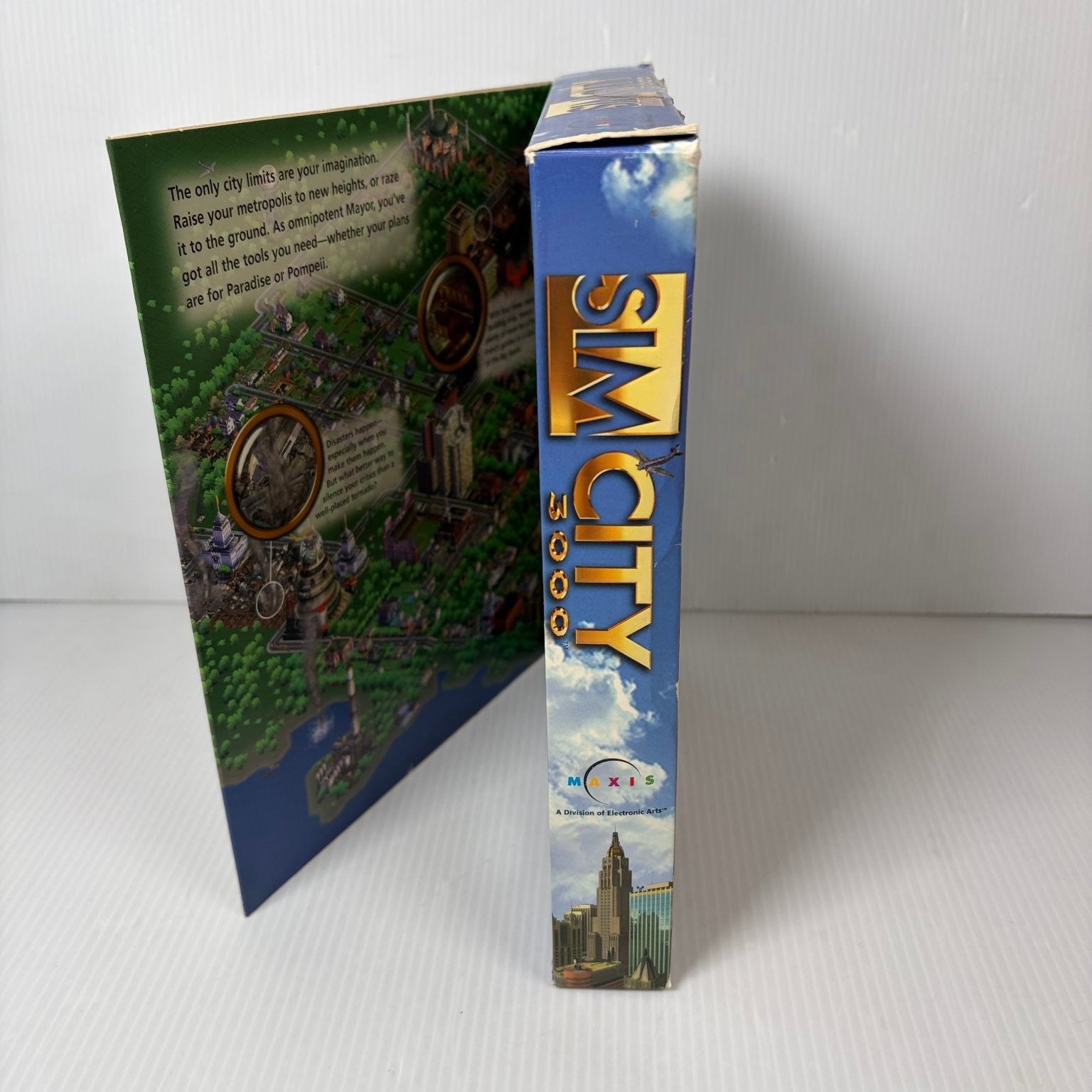 SimCity 3000 Big Box PC CD-ROM Video Game Maxis Simulation City Builder Complete