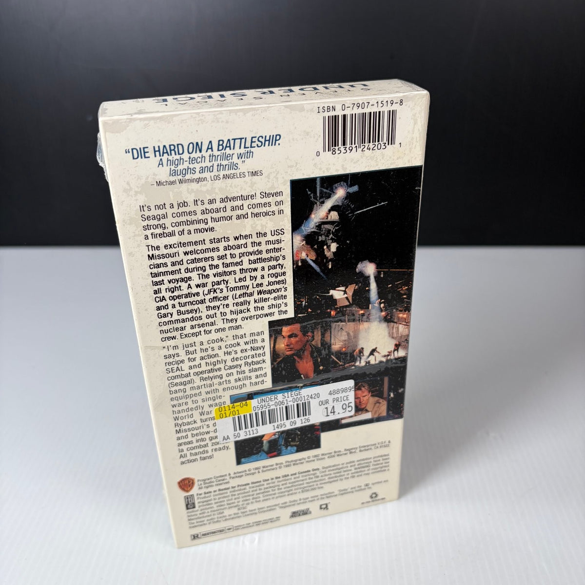 Under Siege VHS 1992 Action Thriller Original Release Warner Bros