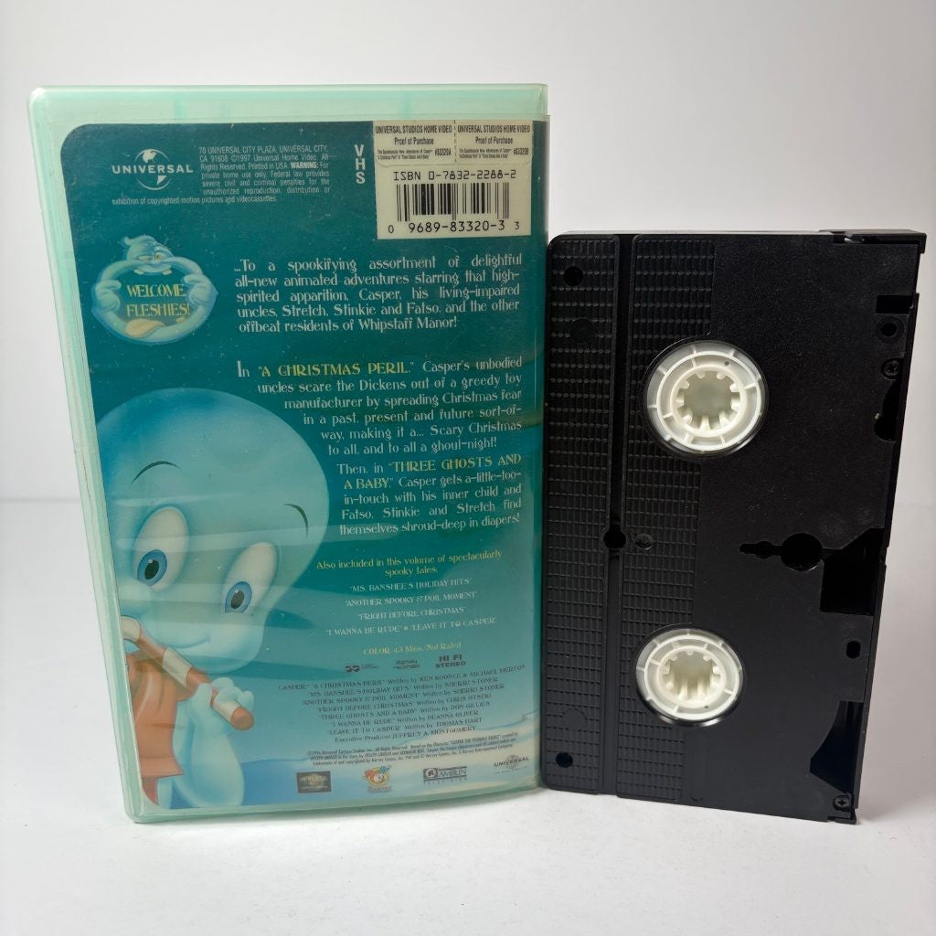 The Spooktacular New Adventures of Casper VHS Christmas Peril Three Ghosts Baby