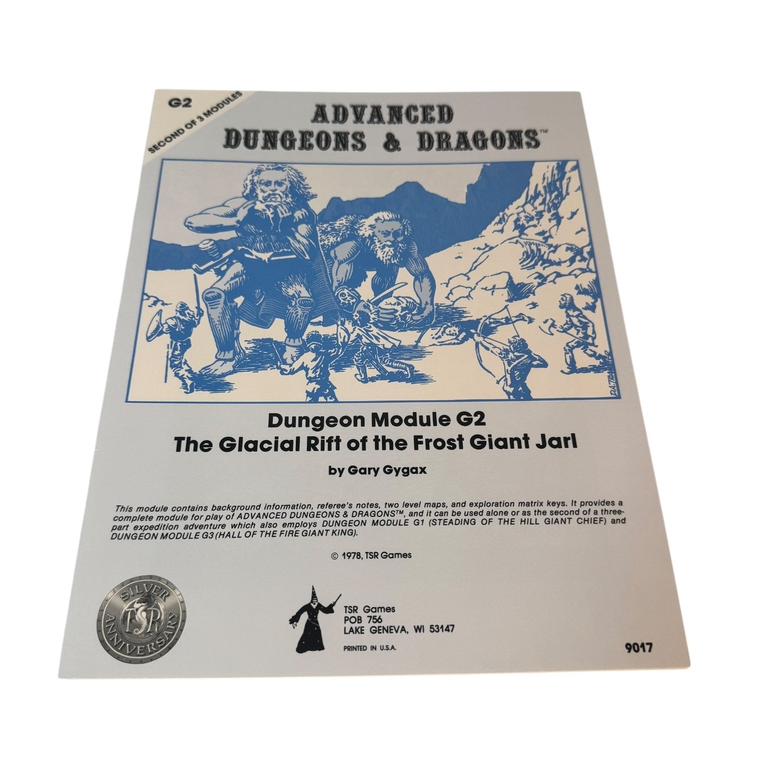 Dungeons & Dragons G2 The Glacial Rift of the Frost Giant Jarl 1978 AD&D