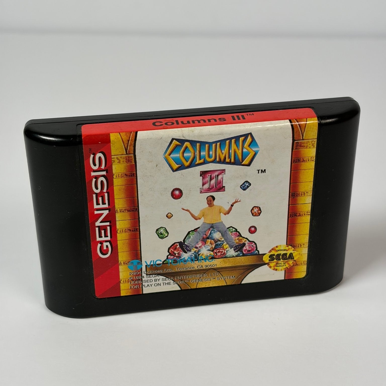 Columns III SEGA Genesis Video Game Classic Puzzle Authentic Cartridge