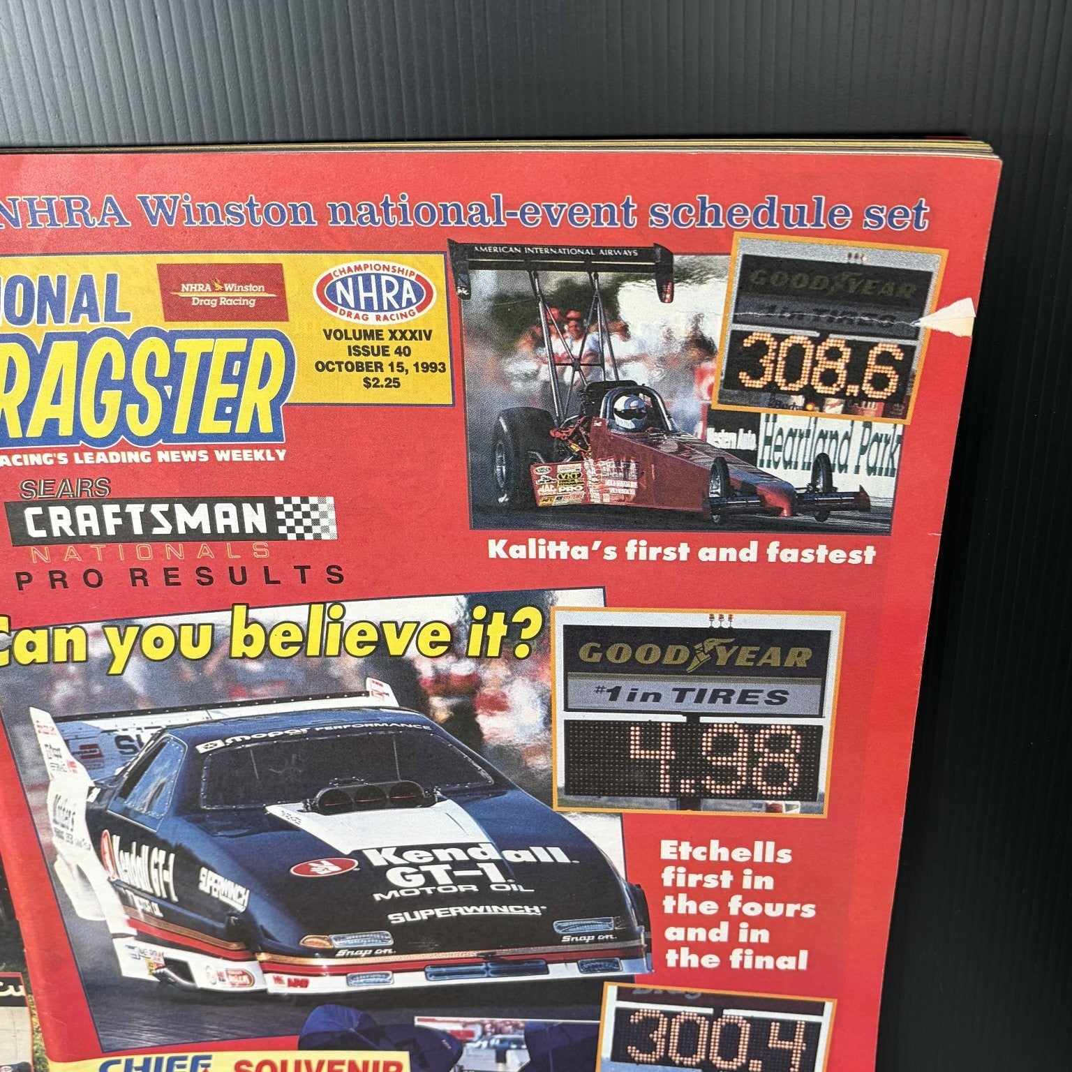 Lot of 20 National Dragster Magazine 1993 July-December Drag Racing NHRA Weekly