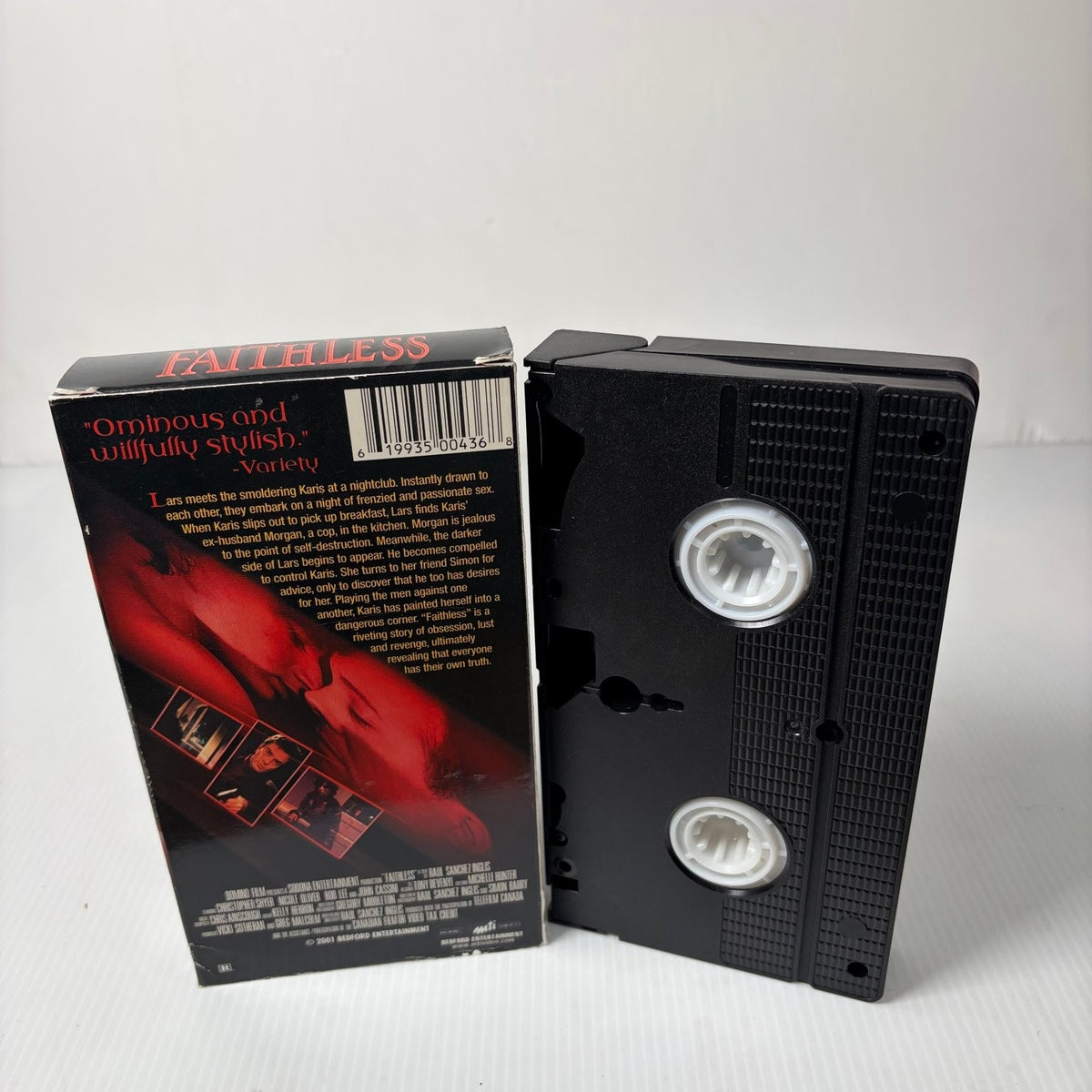 Faithless VHS 2001 Erotic Thriller Drama Bedford Entertainment