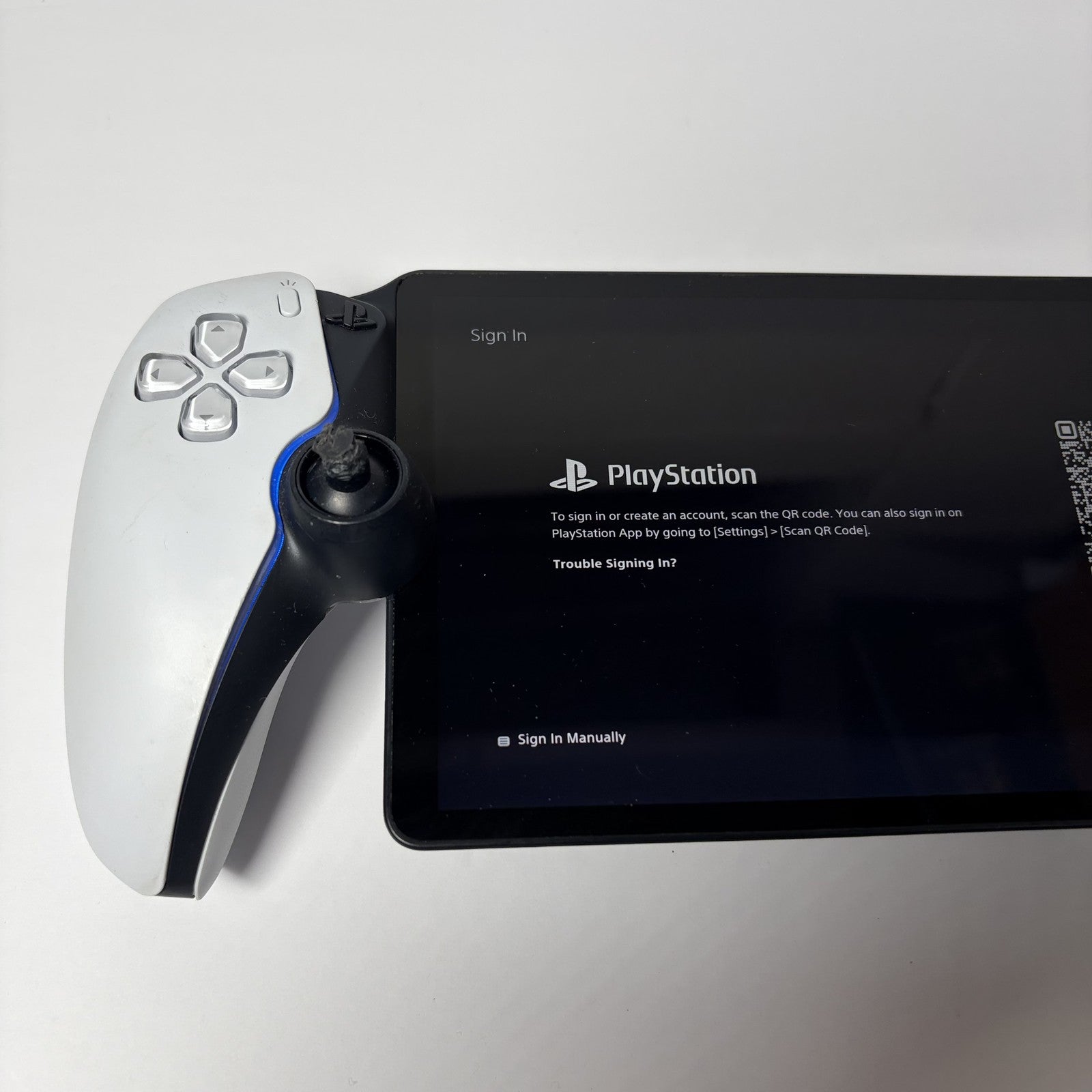 PlayStation Portal Remote Player CR-V0001 PS5 Handheld AS IS Left Analog Damage