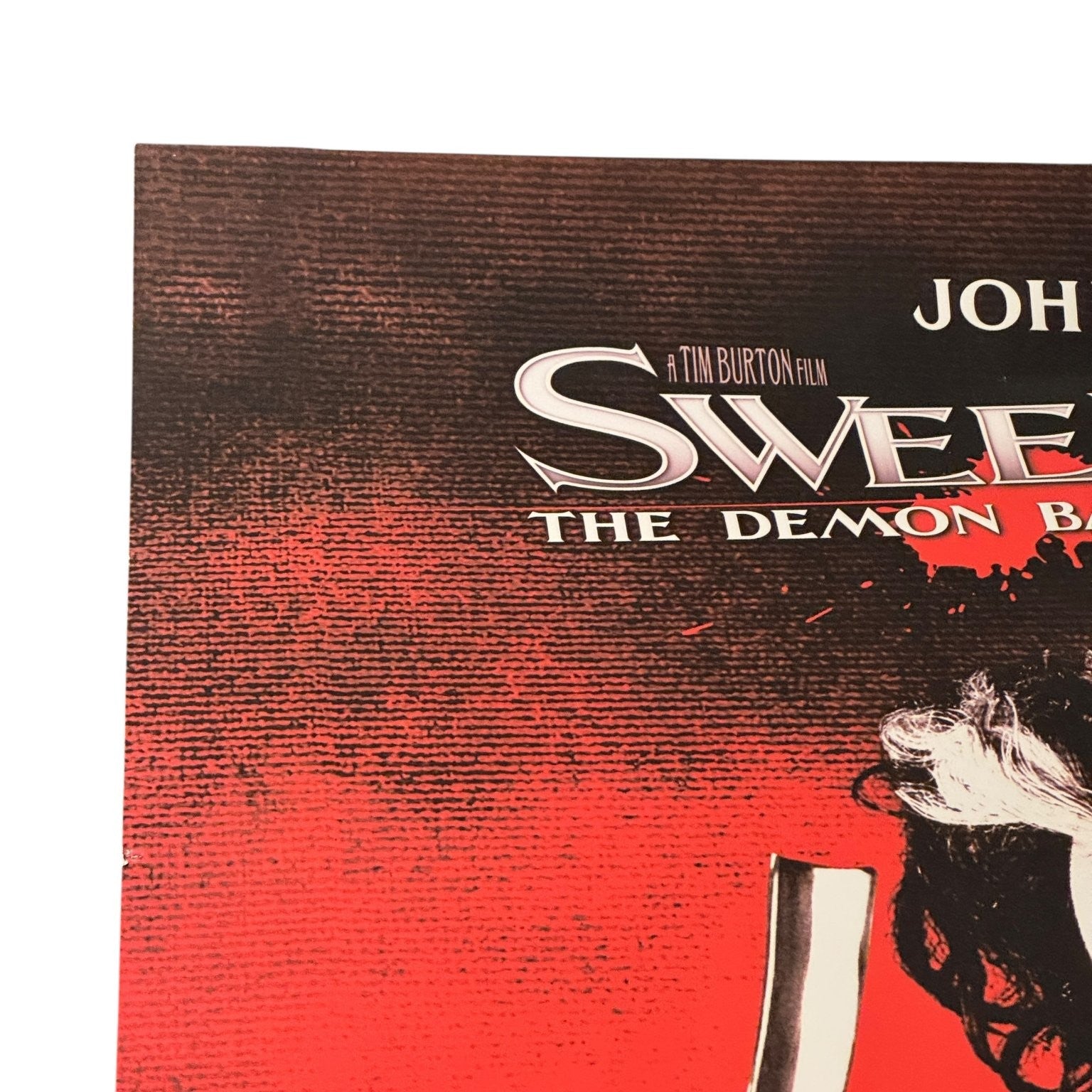 Sweeney Todd 2007 Promotional Video Store Poster DreamWorks Johnny Depp