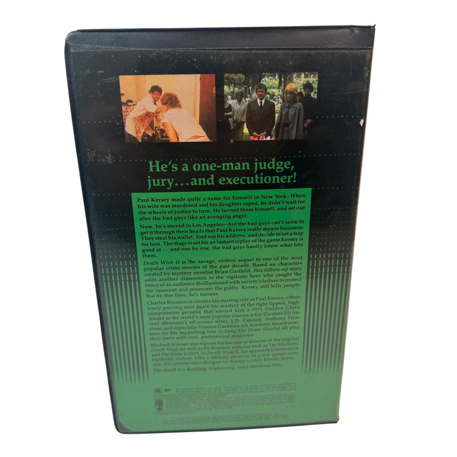 Death Wish II VHS 1982 Action Warner Home Video Charles Bronson