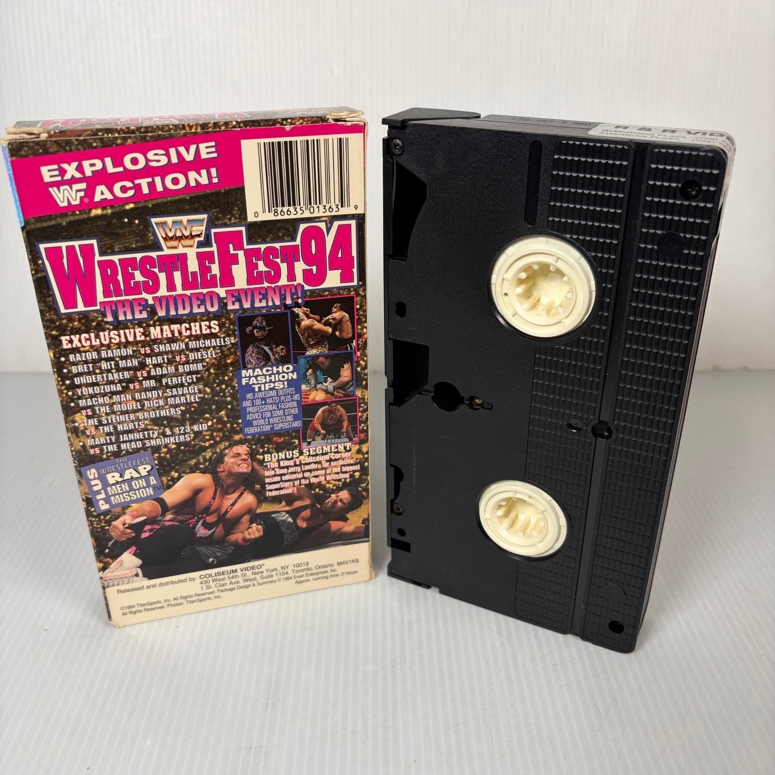 WWF WrestleFest '94 VHS 1994 Wrestling Coliseum Video Official
