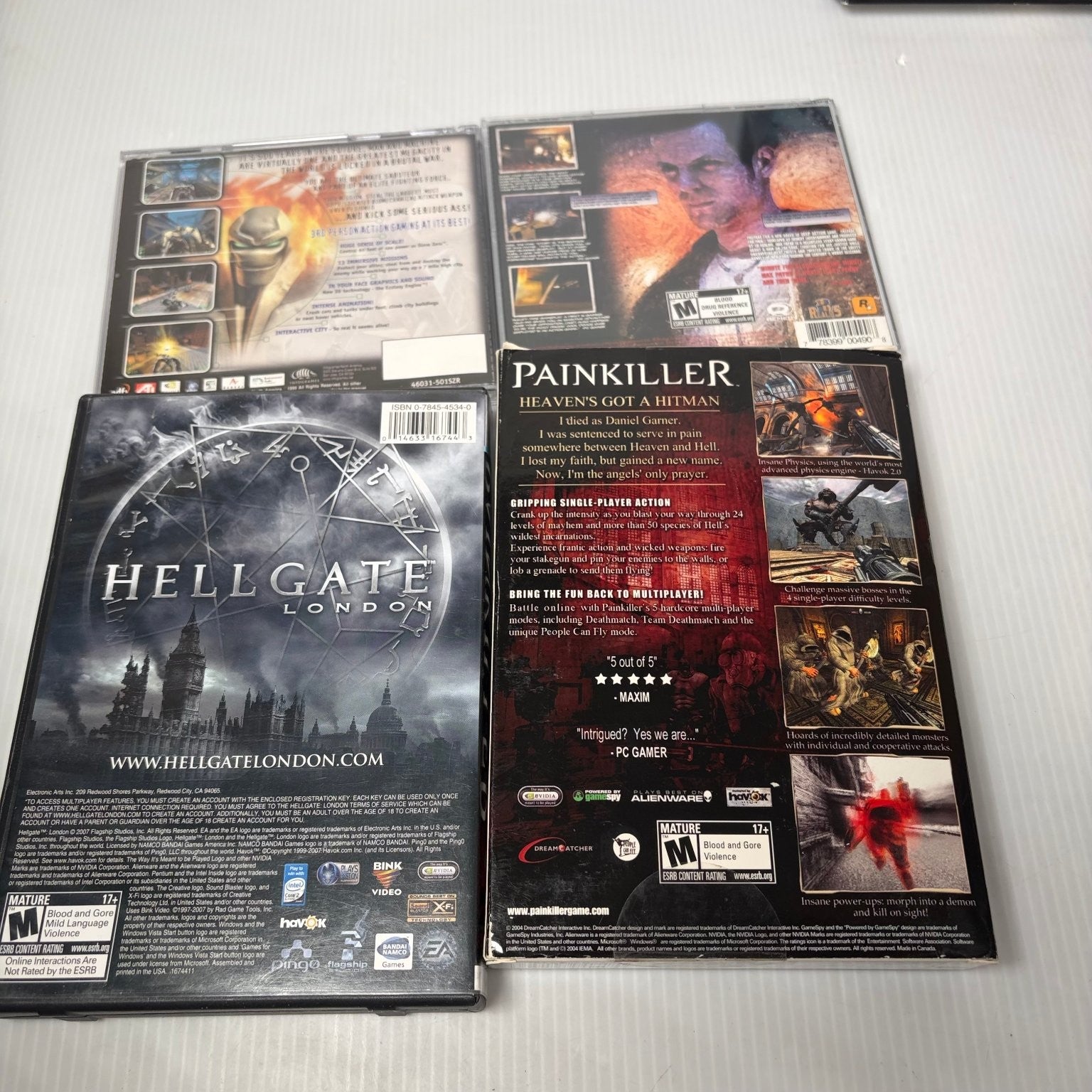 Lot of 19 Classic FPS PC Games Fallout 3 Painkiller Gears of War Quake 4 & More