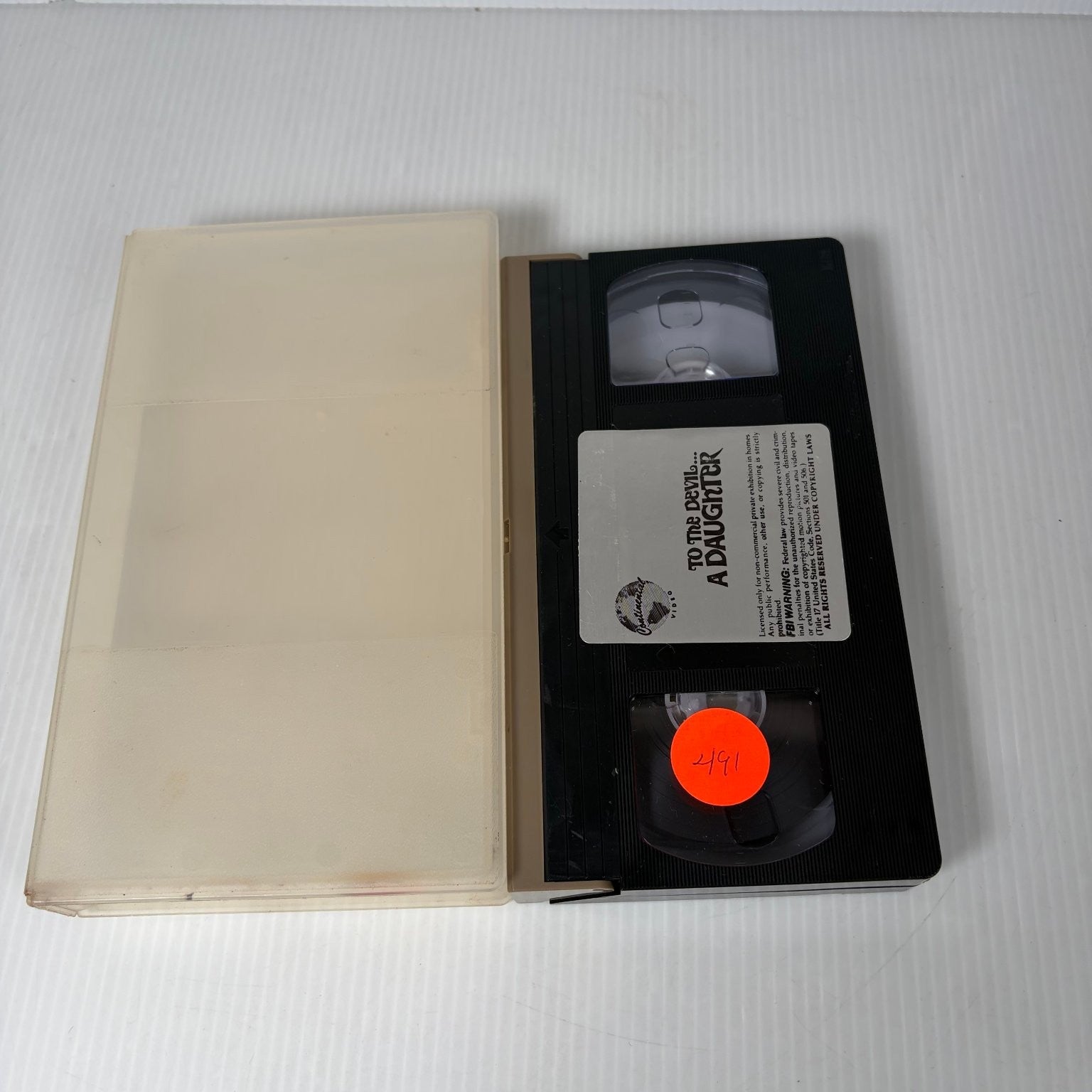 To the Devil, A Daughter VHS 1976 Occult Horror Warner Home Video