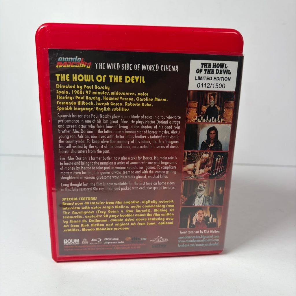 The Howl of the Devil Blu-ray Mondo Macabro Limited Edition Paul Naschy Horror