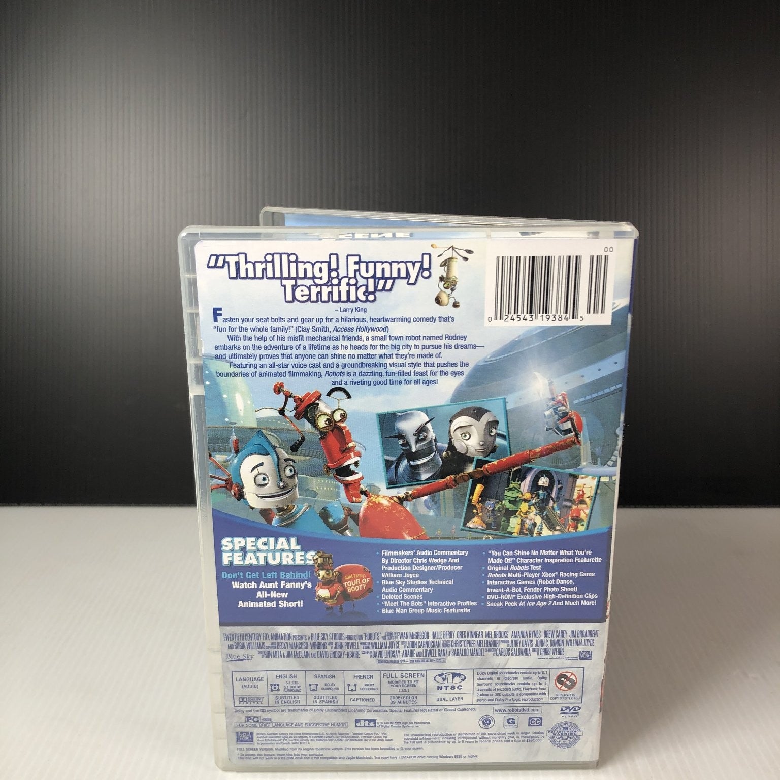 Robots DVD 2005 Full Screen Animated Movie Ewan McGregor Halle Berry