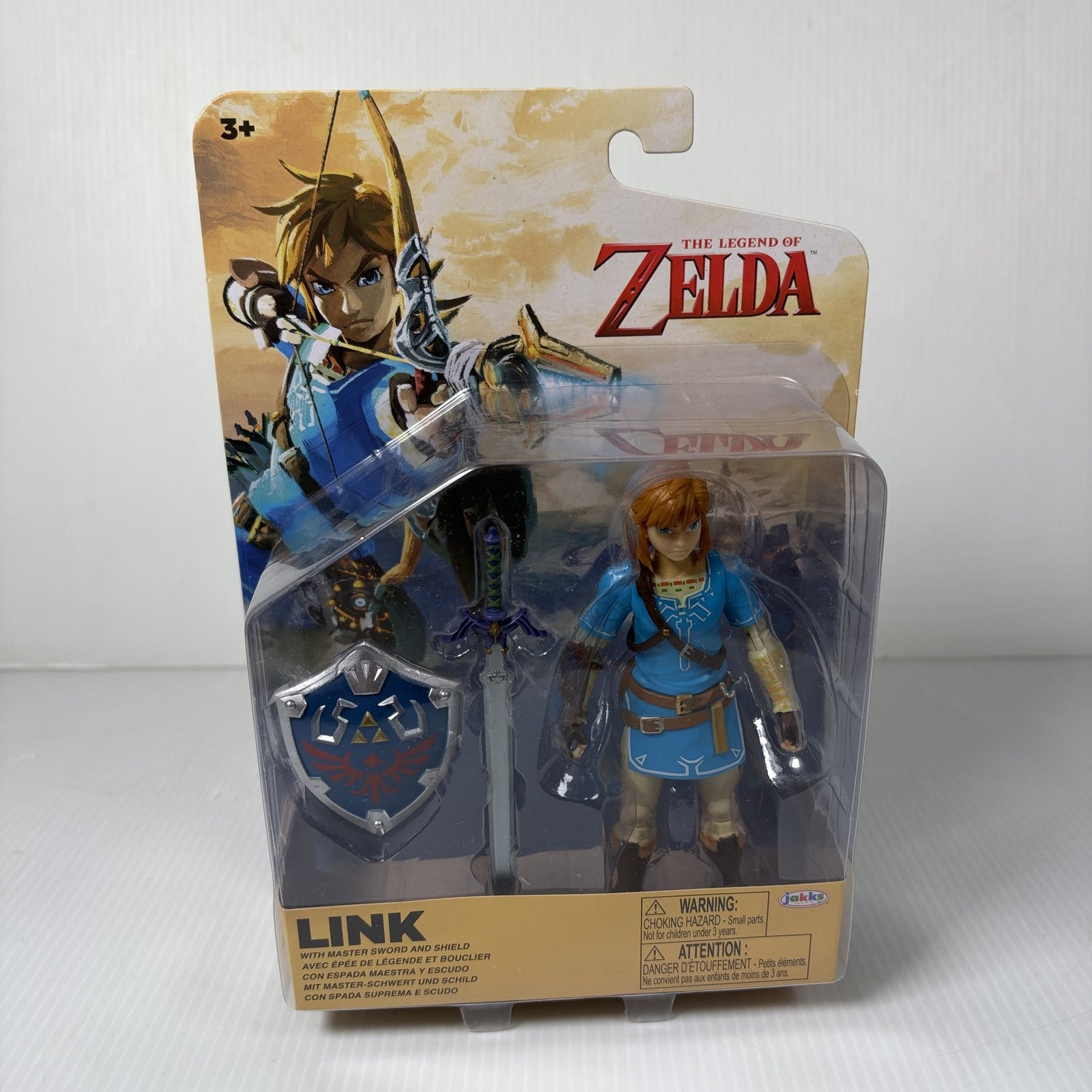 The Legend of Zelda Link Action Figure Jakks Pacific Master Sword Shield
