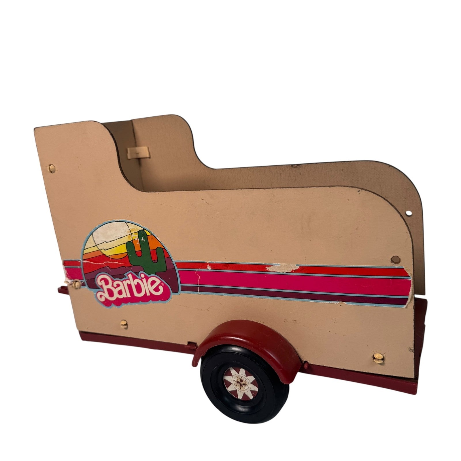 Vintage Barbie Western Camper Truck Horse Trailer 1970s Mattel AS IS Heavy Wear