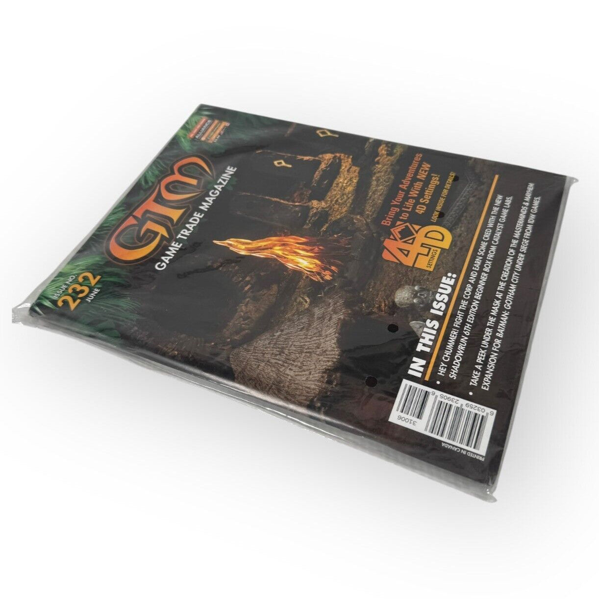 Game Trade Magazine GTM Issue #232 w/ Shadowrun Poster New / Sealed