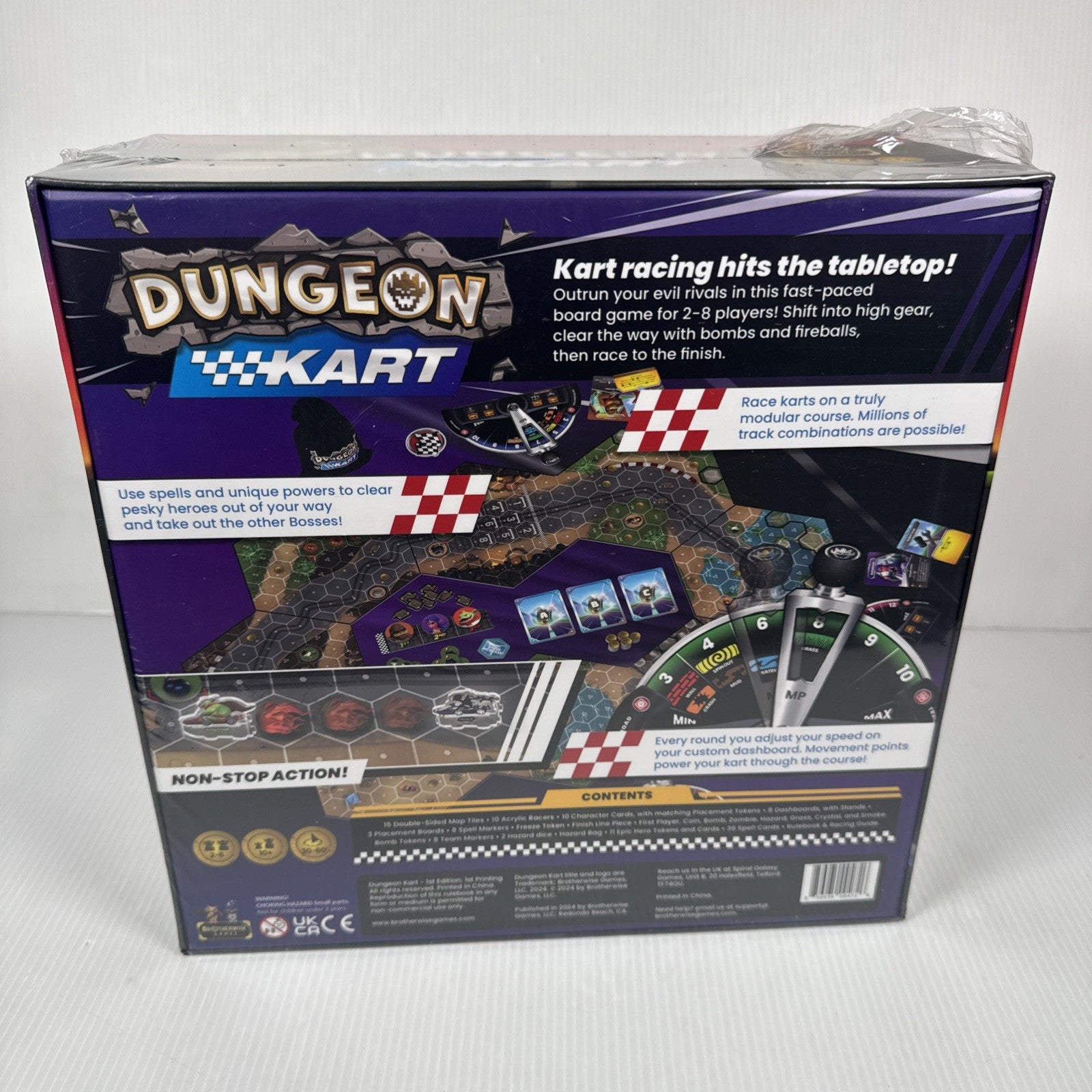 Dungeon Kart Board Game Fast-Paced Racing Adventure Brotherwise Games SEALED