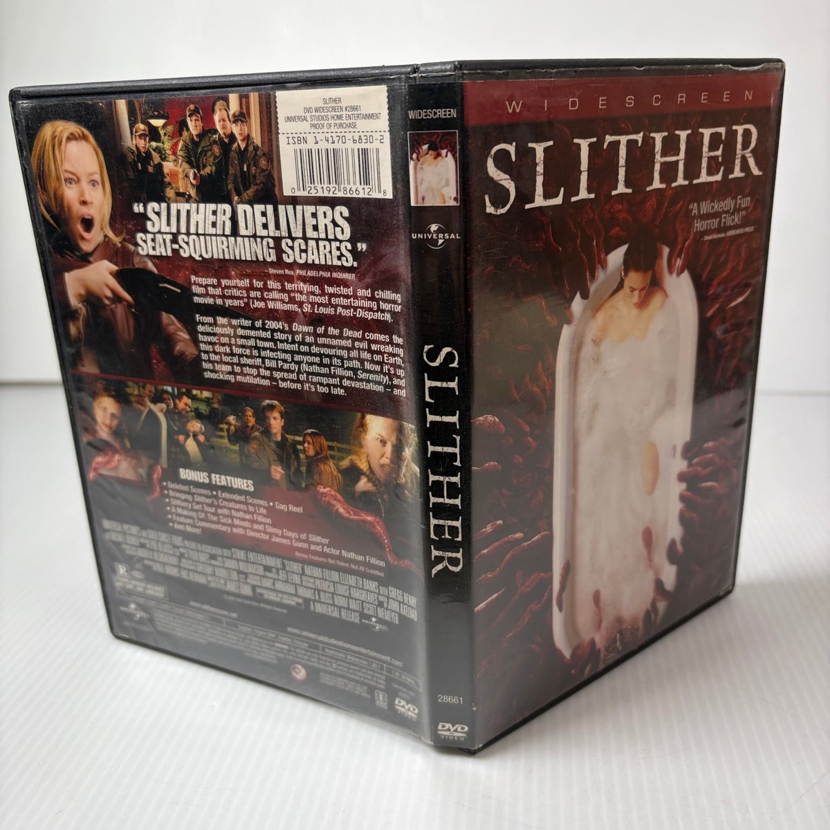 Slither DVD 2006 Widescreen Nathan Fillion James Gunn Horror Comedy Sci-Fi