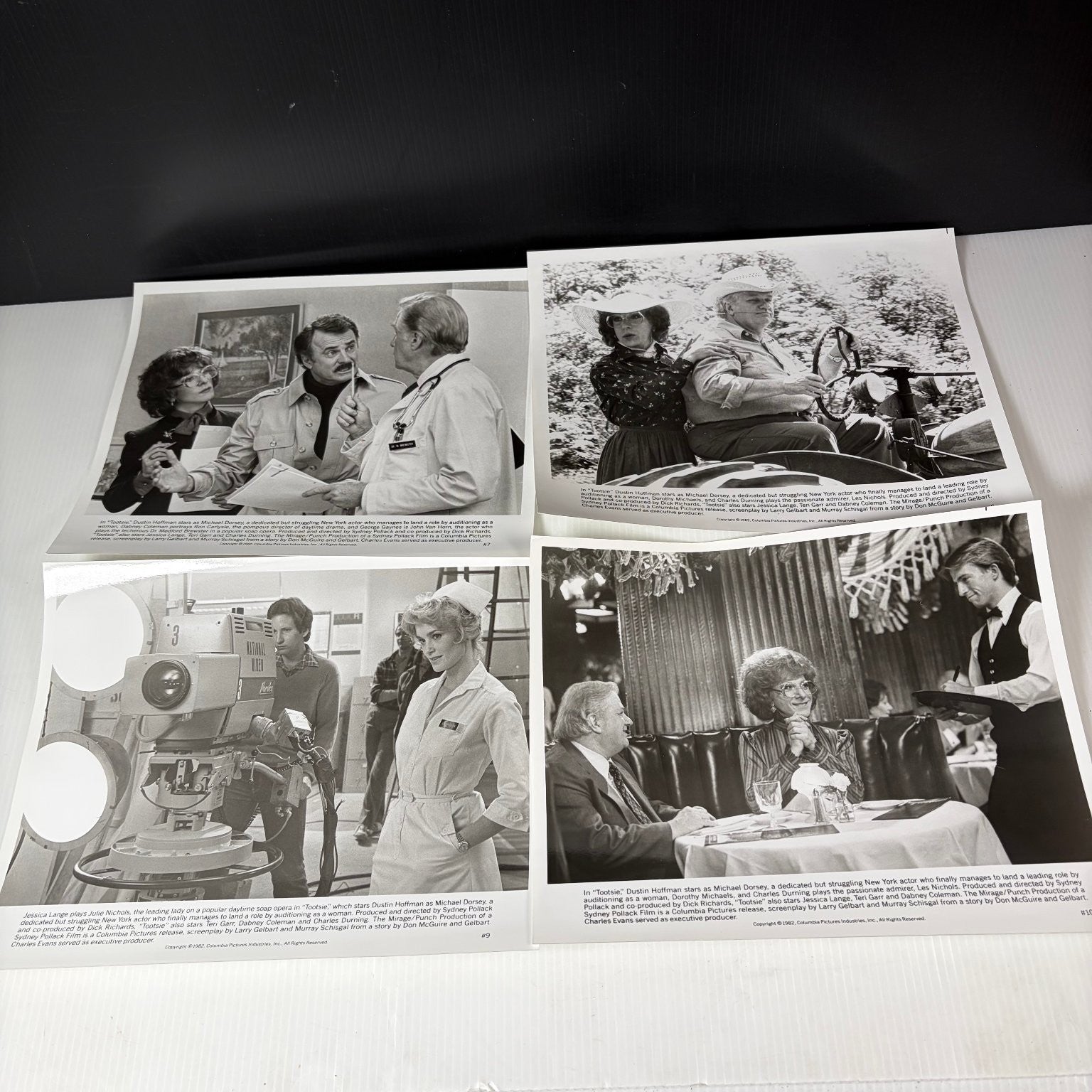 Vintage Tootsie Movie Press Kit Photo Lot of 13 Dustin Hoffman Jessica Lange