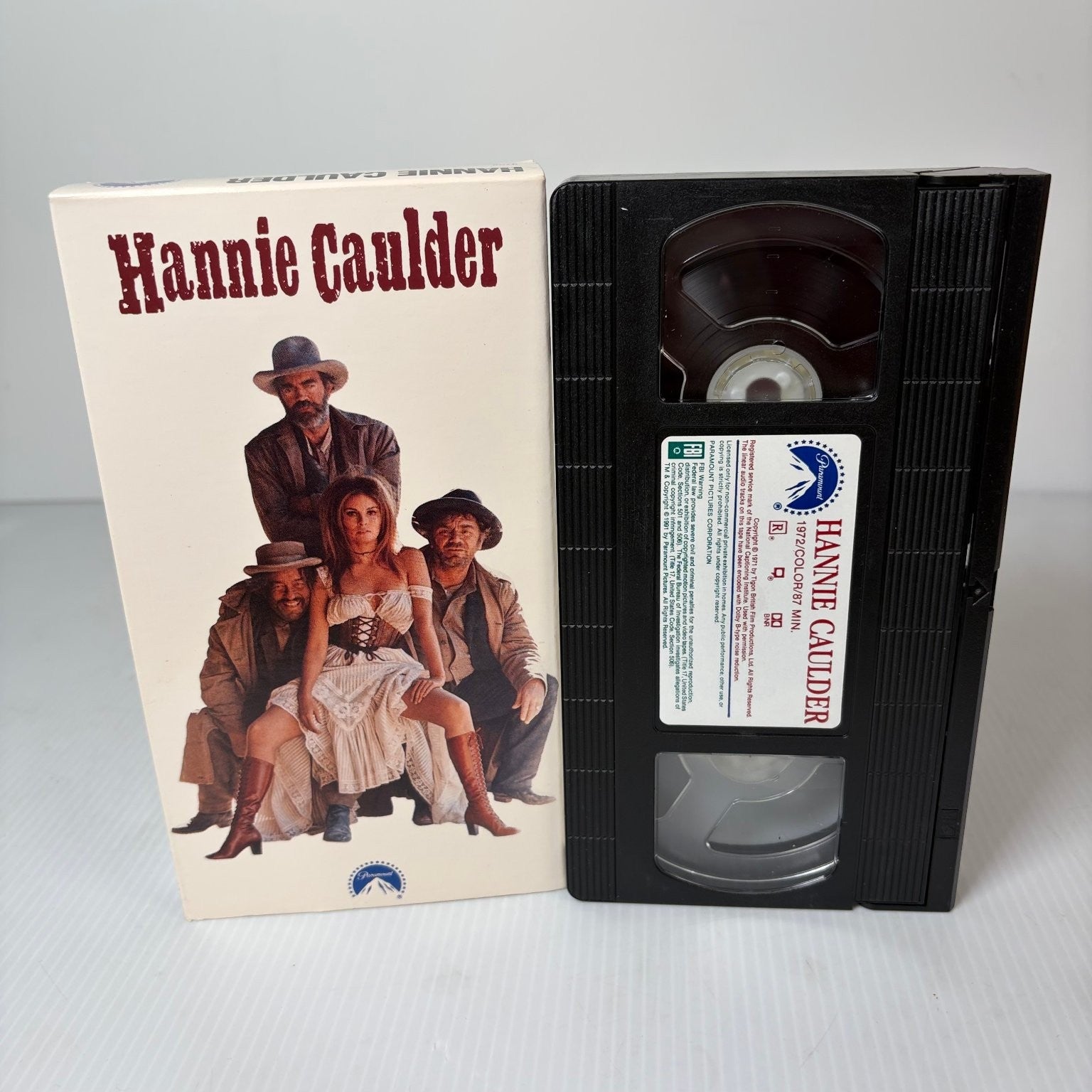 HANNIE CAULDER VHS 1972 Western Action Raquel Welch Robert Culp Paramount
