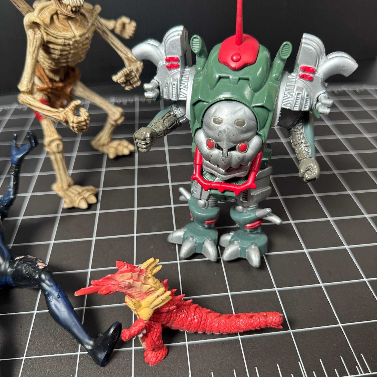 Vintage 90s Toy Lot Spider-Man She-Venom Skeleton Warrior Power Rangers Ultraman