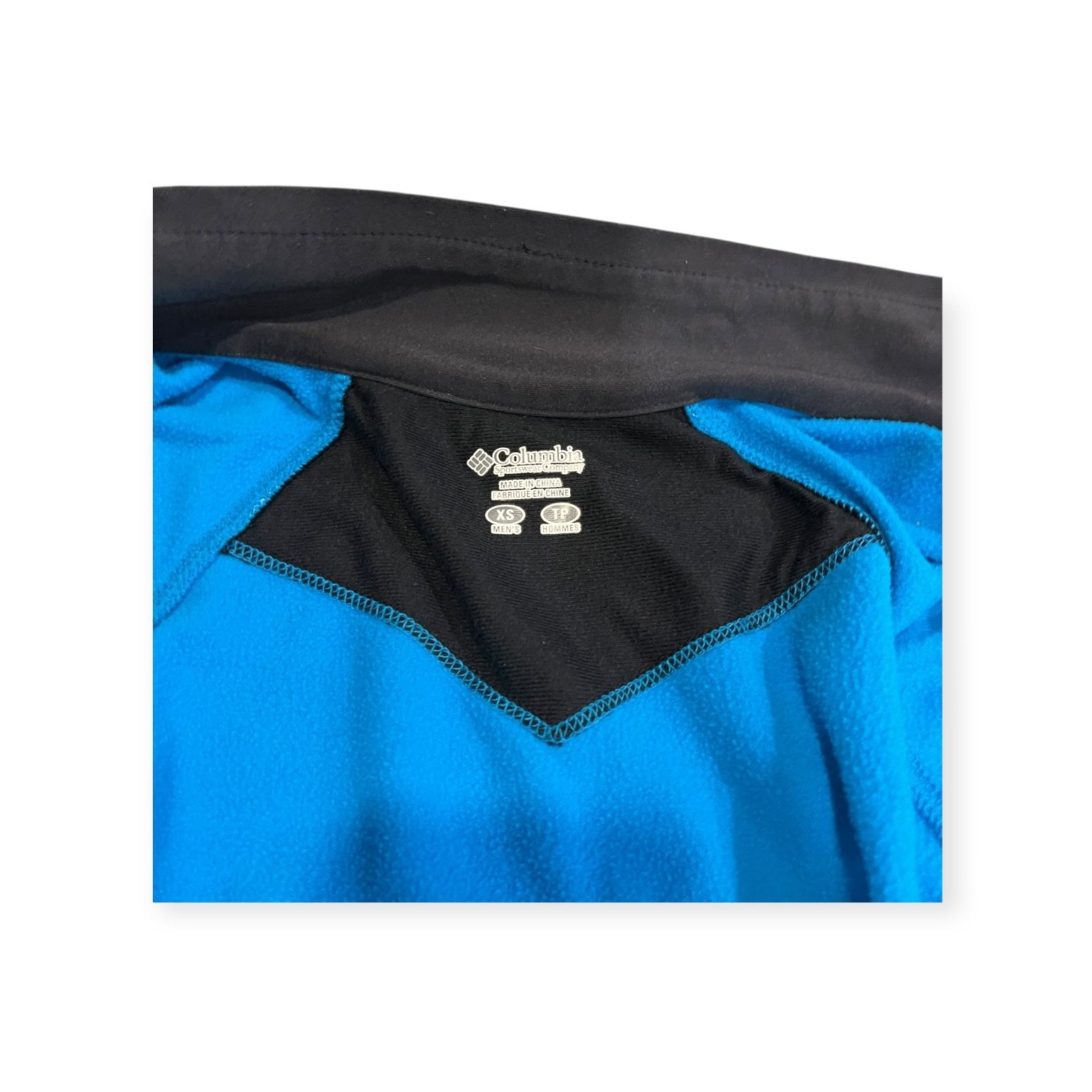 Columbia Biking Vest Men's Blue Size XS Omni-Shade High Road Zip Pockets