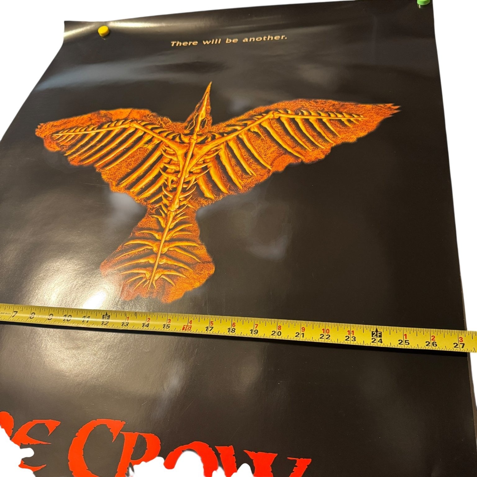 Vintage The Crow City of Angels 1996 One Sheet Movie Poster 27x40 Double Sided