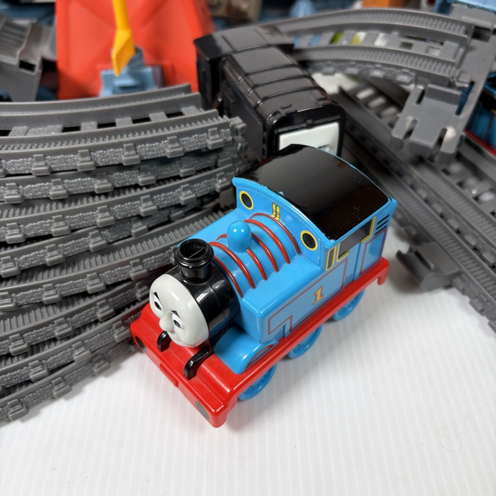 Thomas & Friends TrackMaster Train Set Lot Thomas, Diesel, Track & Buildings