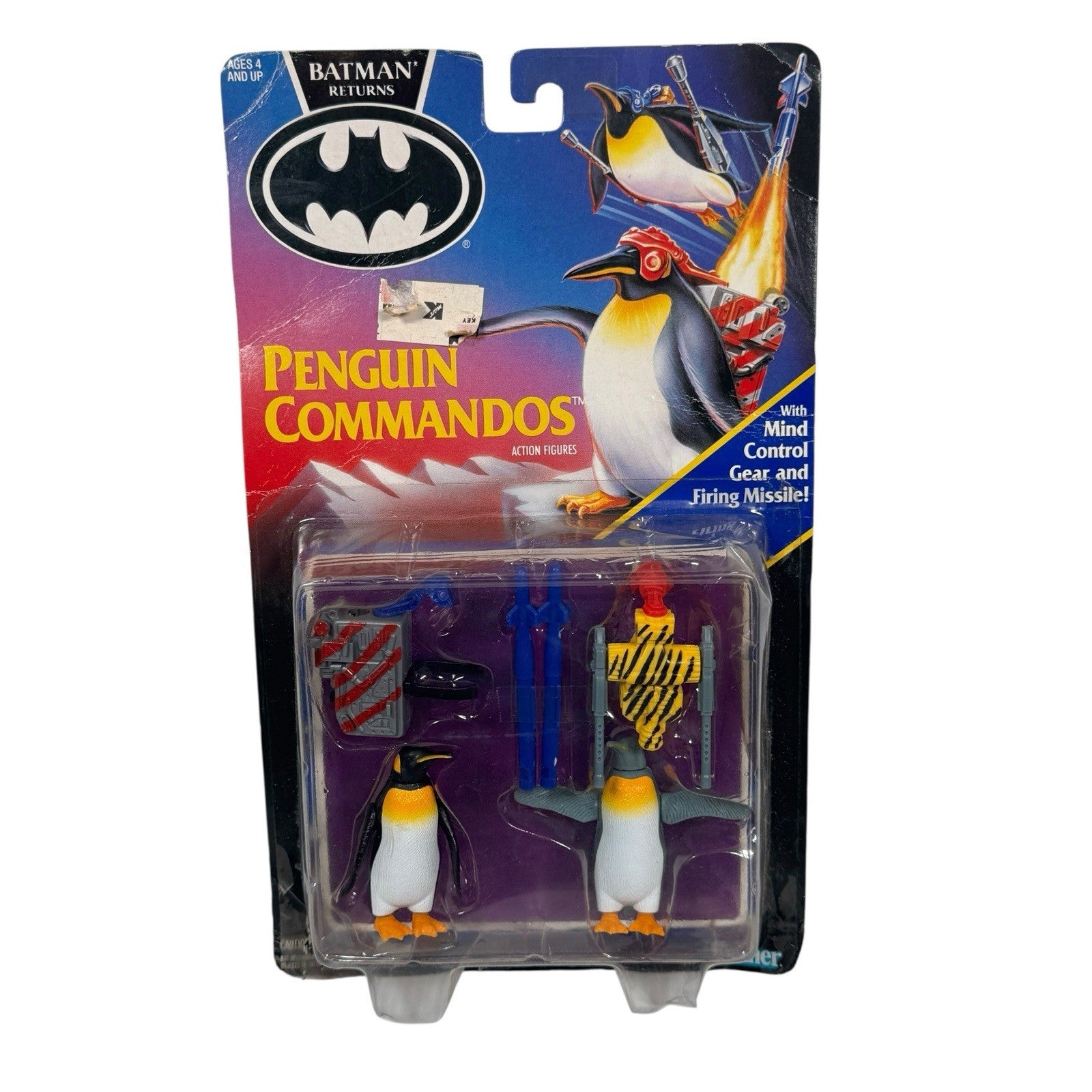 Vintage 1991 Kenner Batman Returns PENGUIN COMMANDOS Action Figures On Card