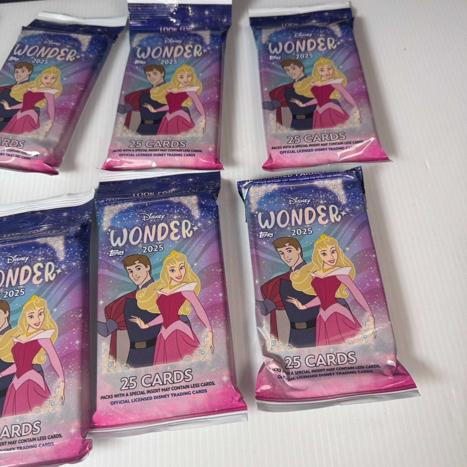 Disney Topps Wonder 2025 Fat Pack 25 Cards Lot of 8 Sealed Packs