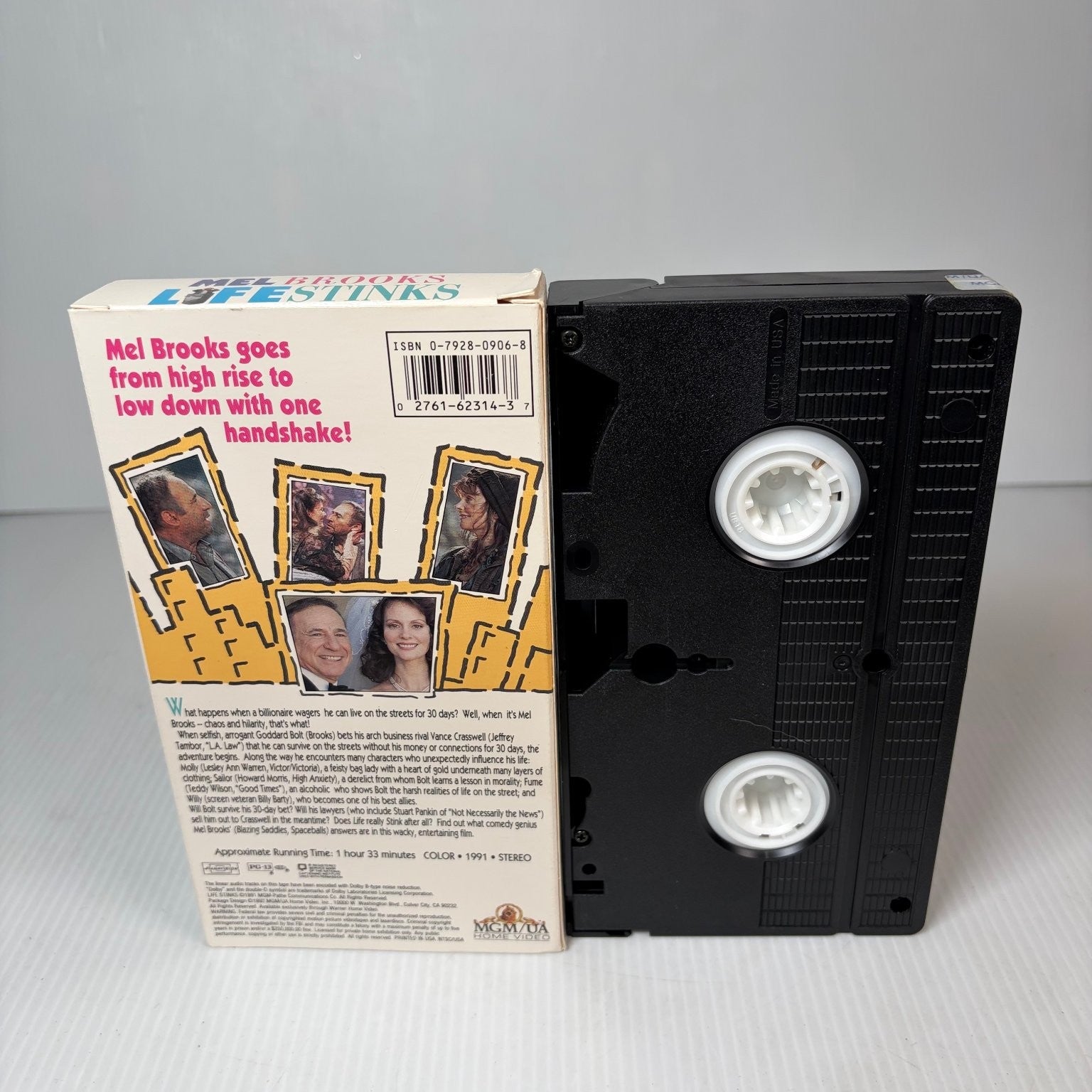 Mel Brooks Life Stinks VHS 1991 Comedy MGM/UA Home Video