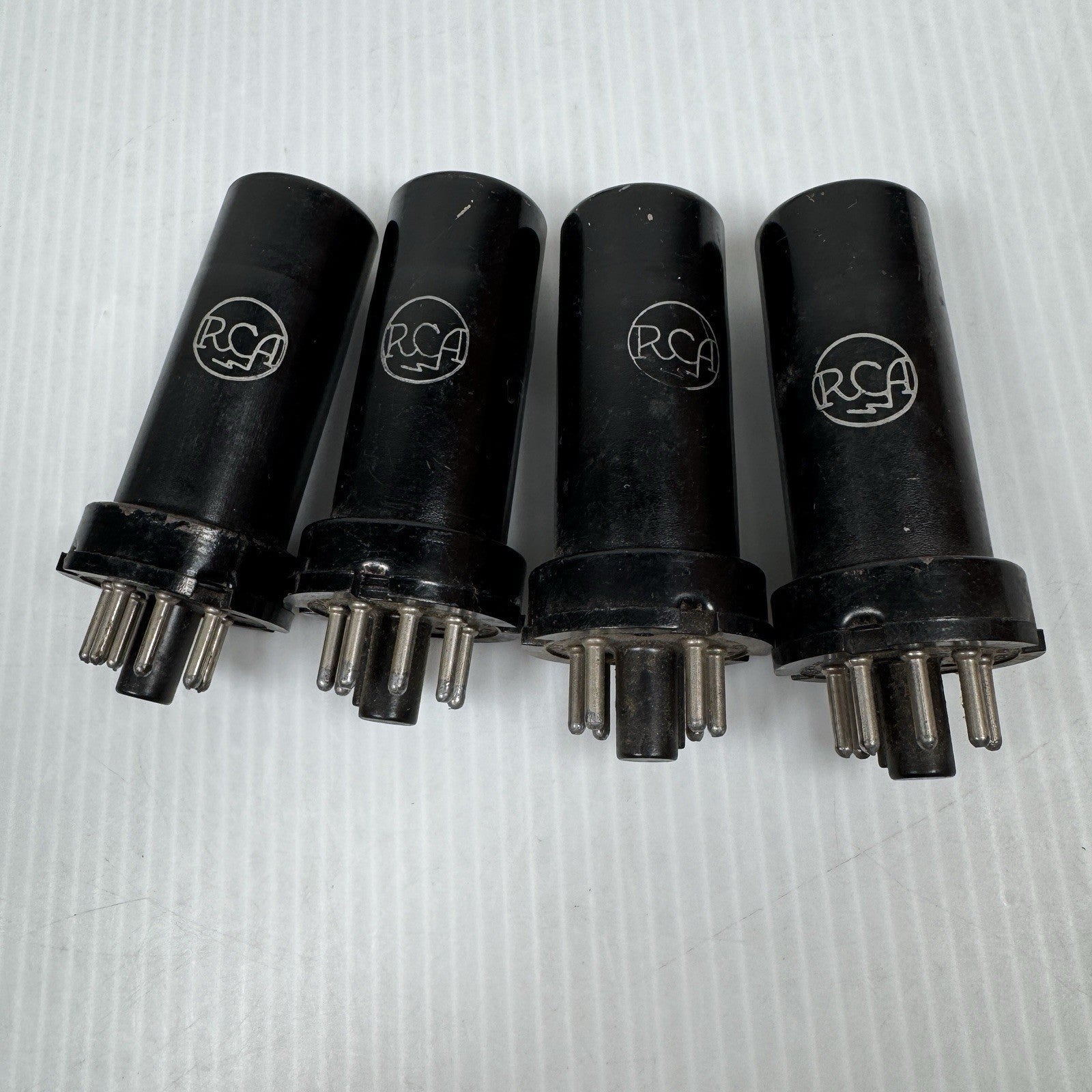 Mixed Lot Of 4 Vintage RCA 12A6 Tubes Untested Read Description