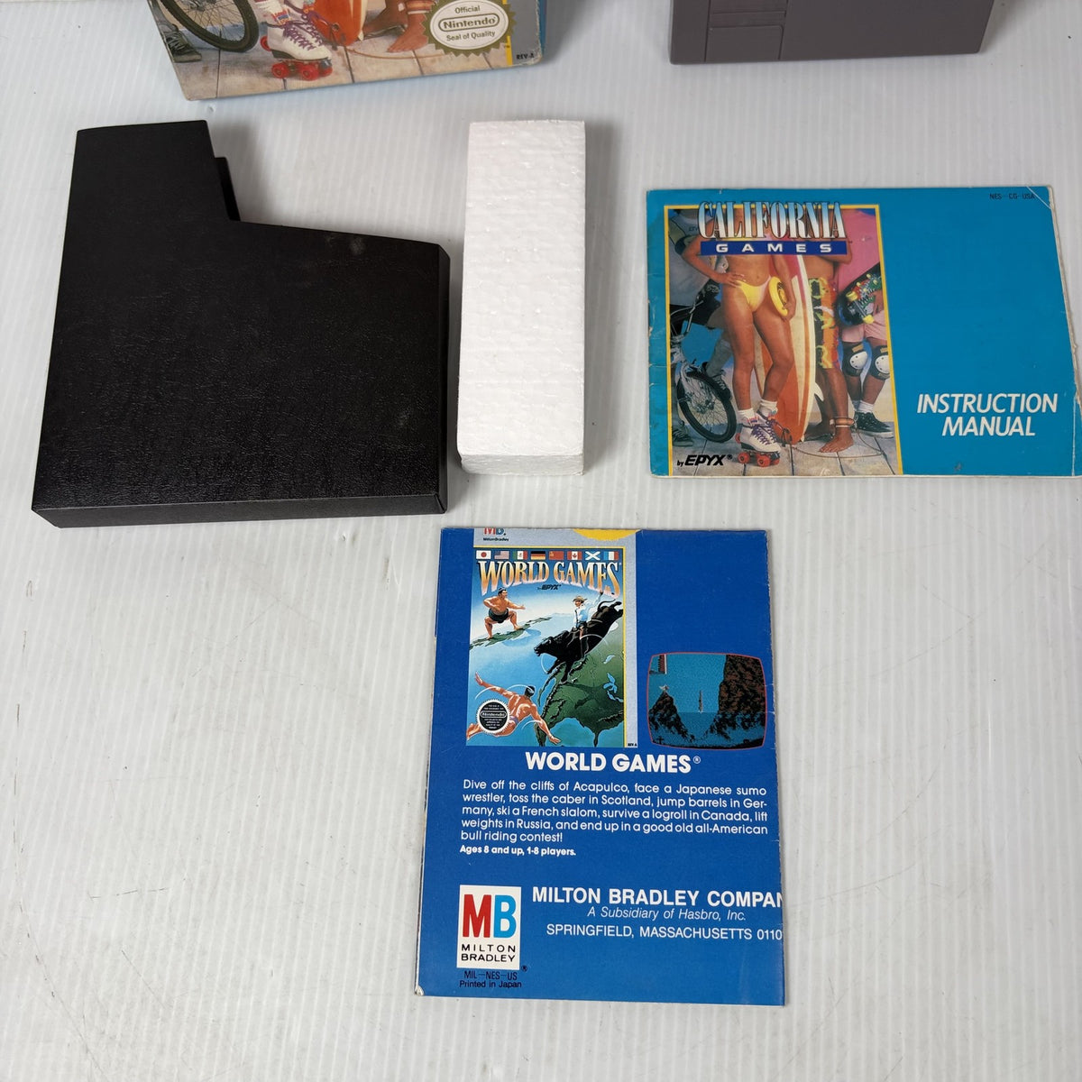 California Games Nintendo NES CIB Complete In Box w/ Manual & Inserts Epyx