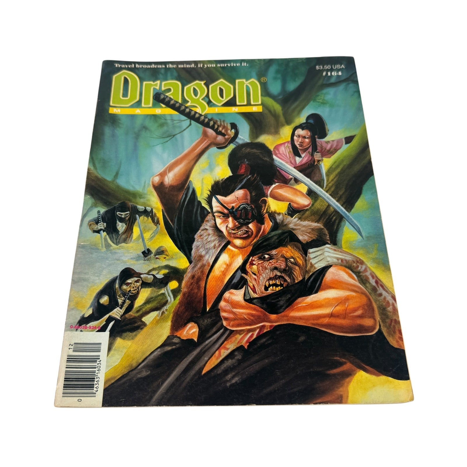 Vintage Dragon Magazine 164 TSR May 1991 Fantasy RPG Softcover Samurai Ninja