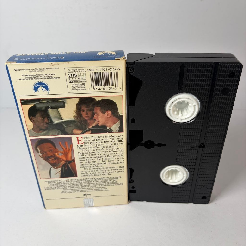Beverly Hills Cop VHS Eddie Murphy Paramount 1984 Action Comedy Hi-Fi Stereo